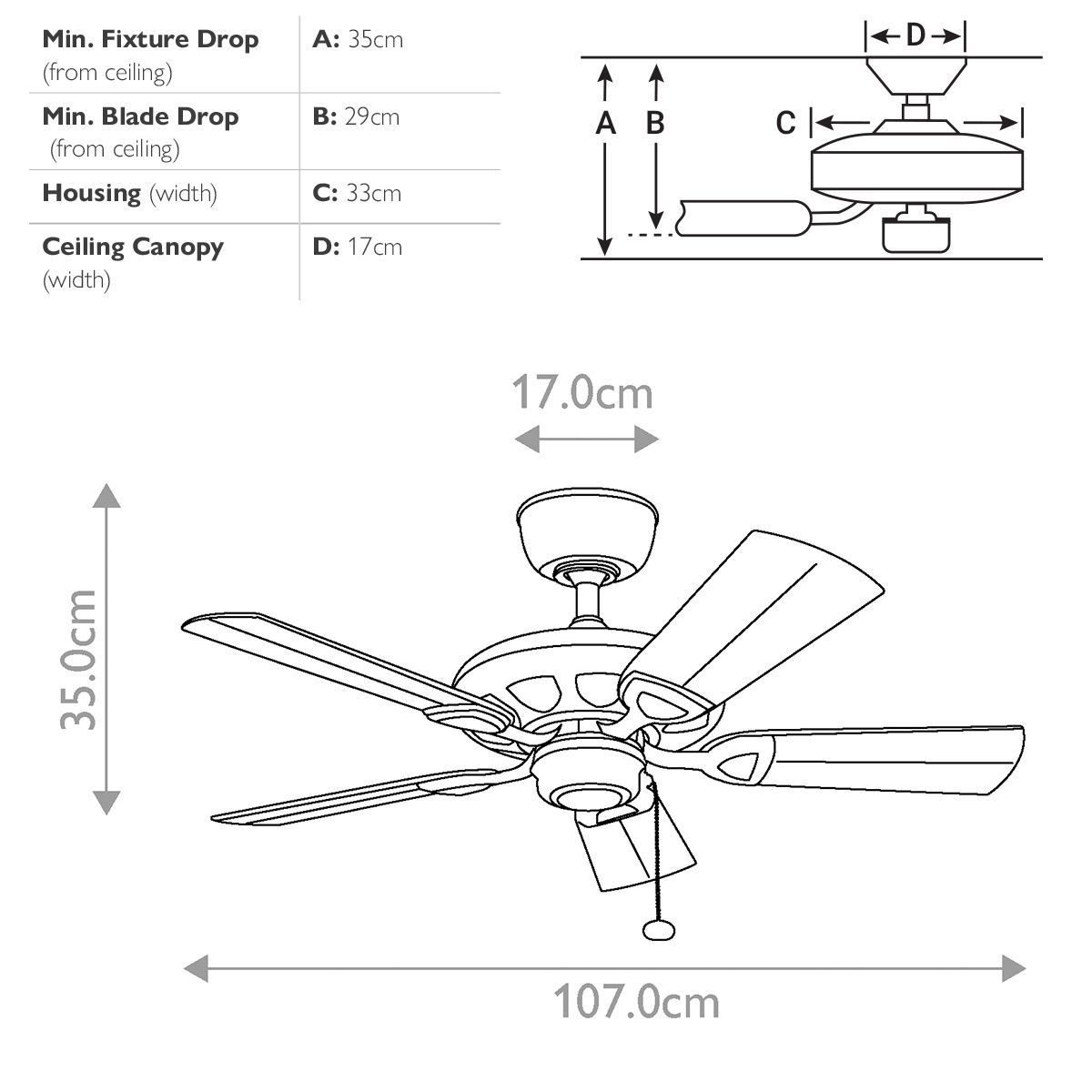 Kichler Kevlar 42" Fan - Matte White