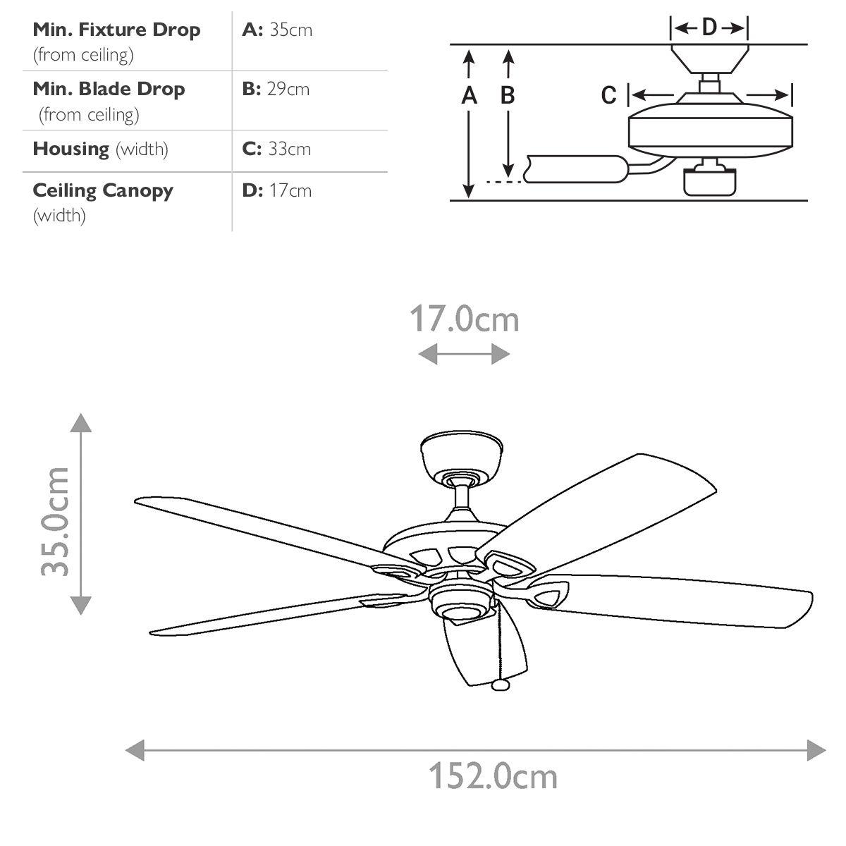 Kichler Kevlar 60" Fan - Matte White