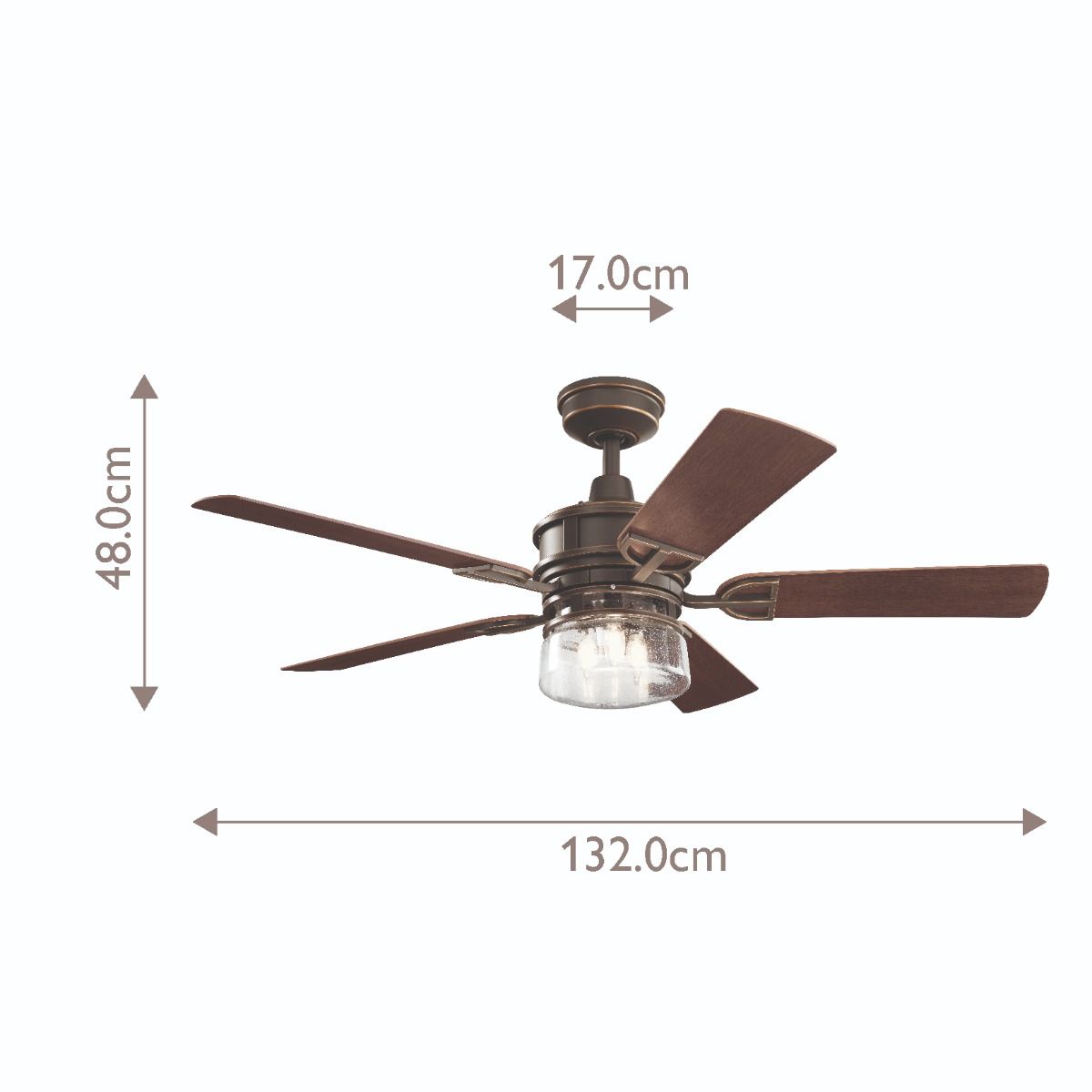 Kichler Lyndon LED 52" Fan - Olde Bronze