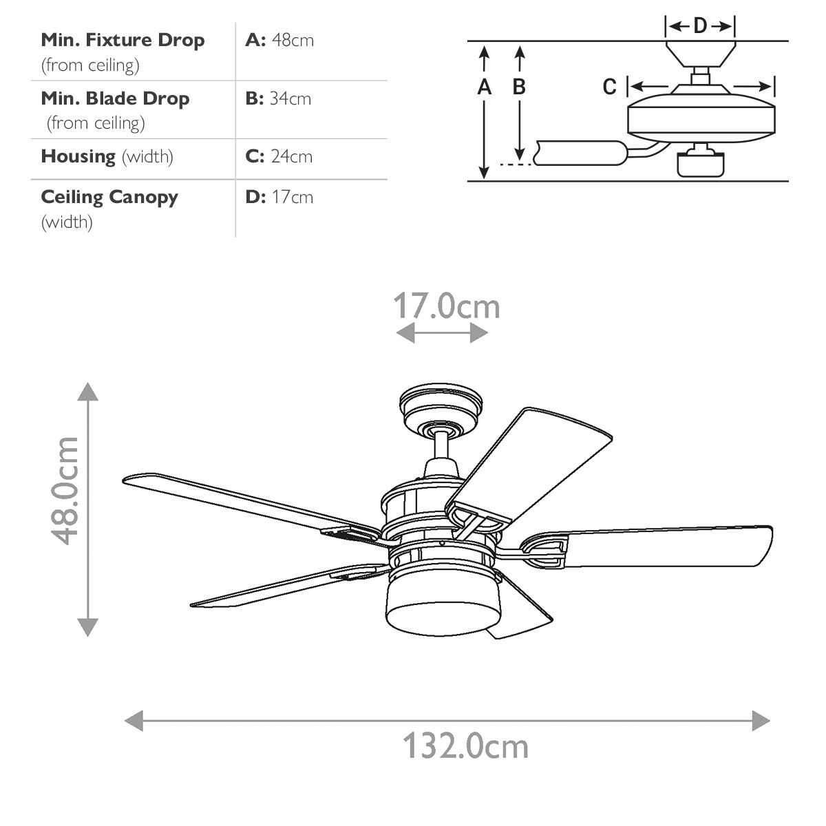 Kichler Lyndon LED 52" Fan - Olde Bronze
