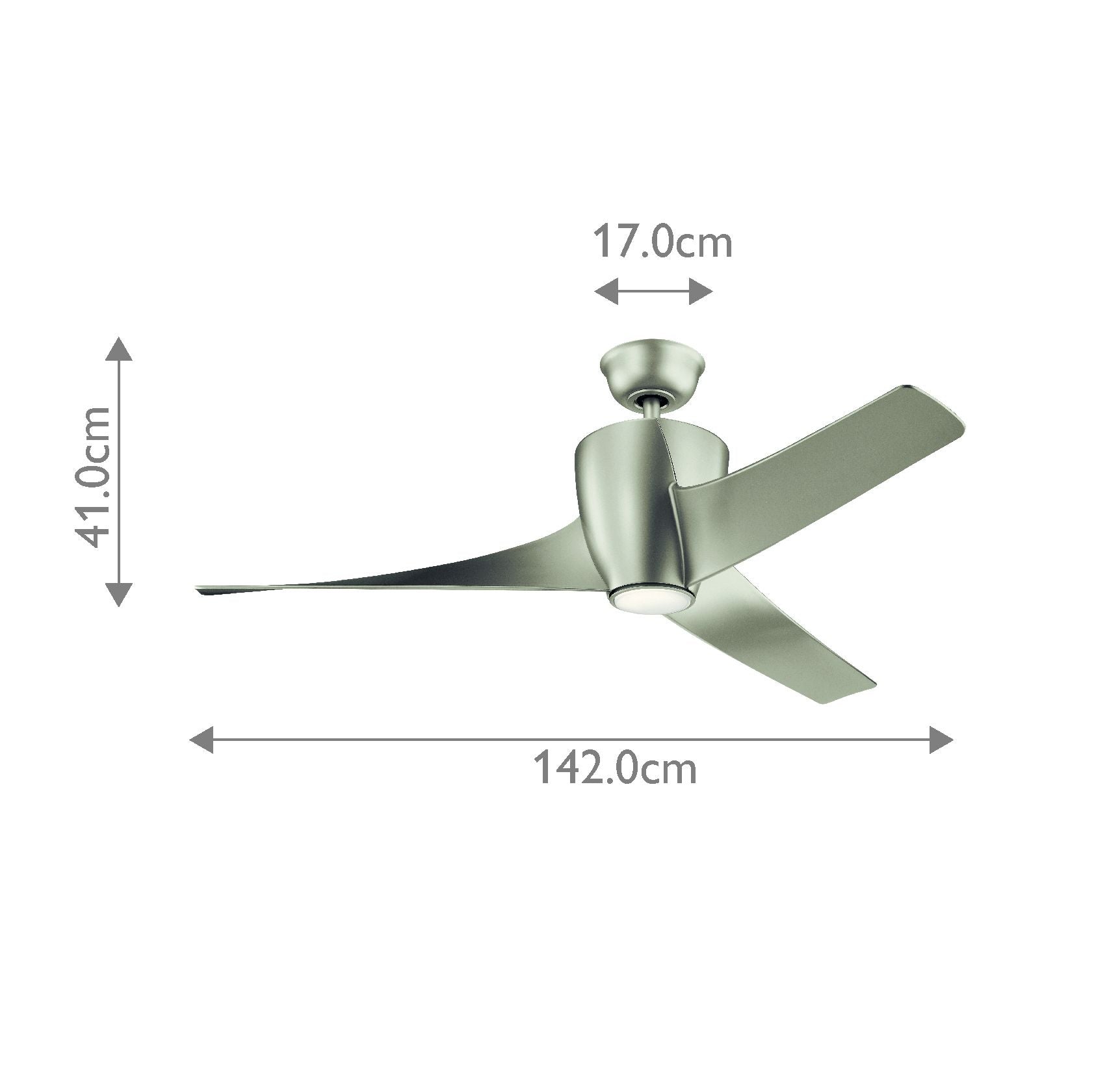 Kichler Phree LED 56" Fan - Brushed Nickel