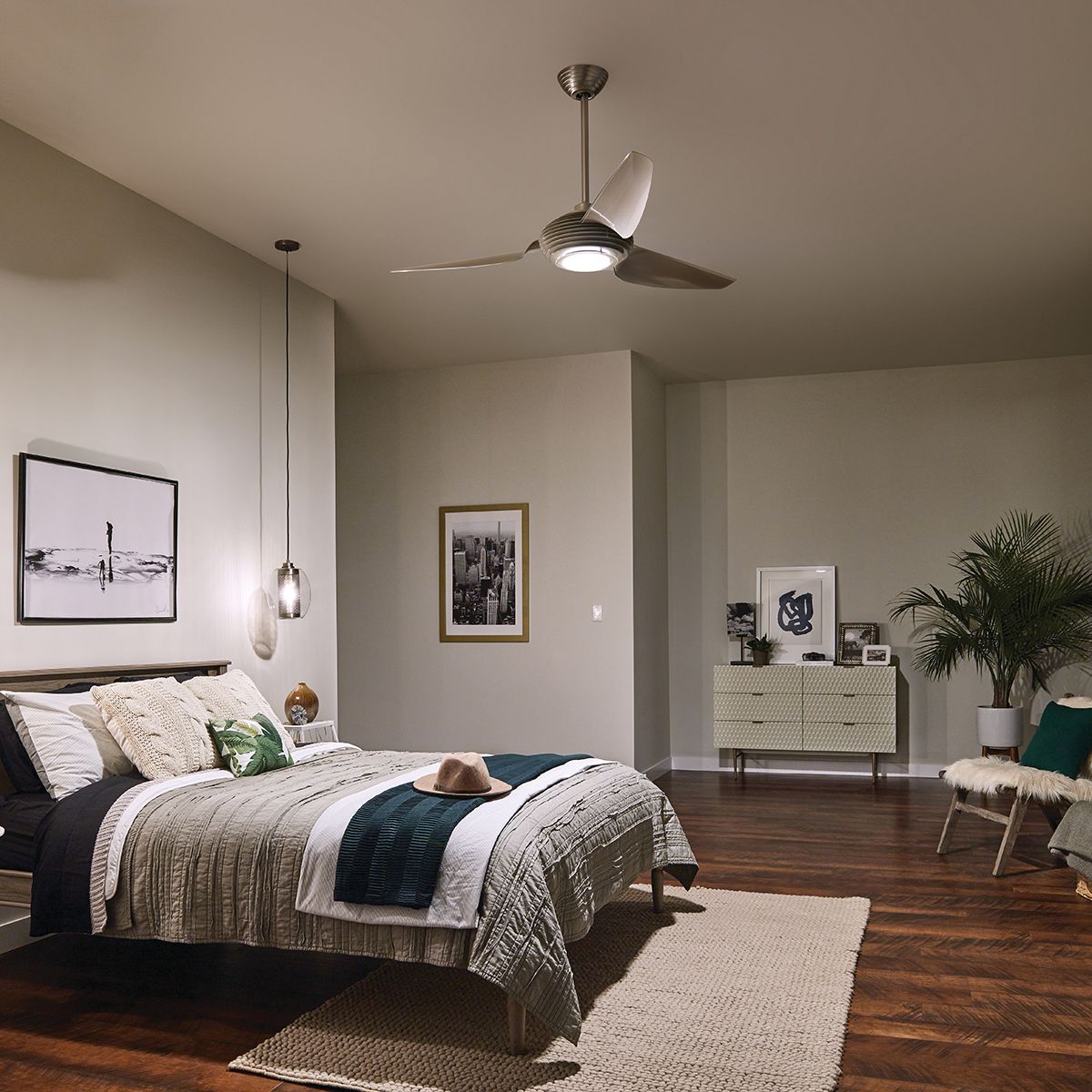Kichler Voya 60" Fan - Brushed Stainless Steel