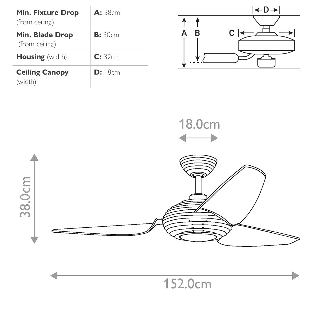 Kichler Voya 60" Fan - Brushed Stainless Steel