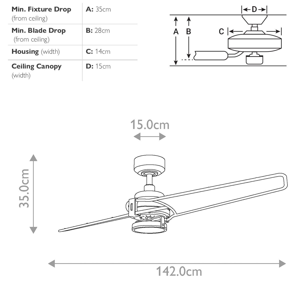 Kichler Xety LED 56" Fan - Brushed Nickel