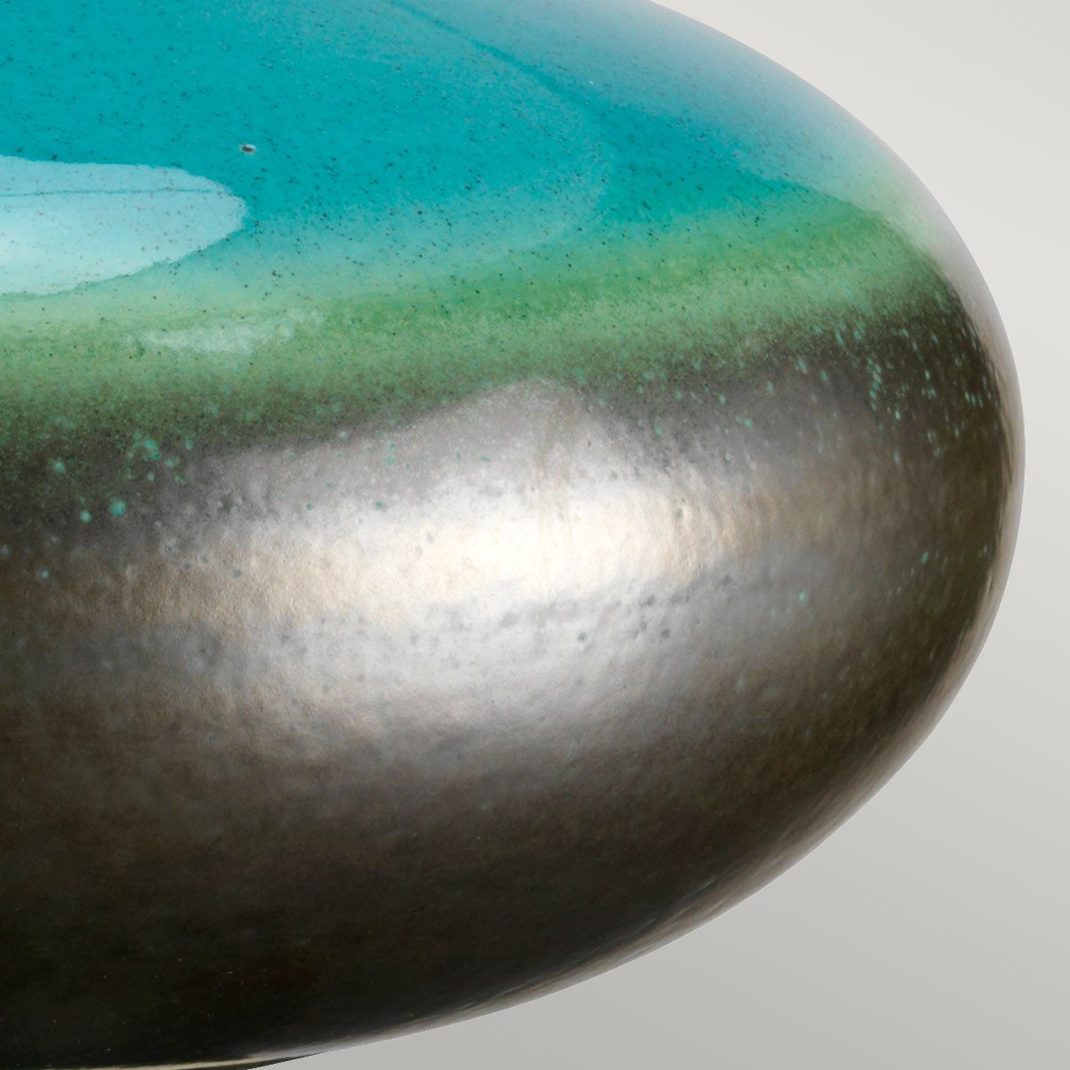 Elstead Laguna Single Small Lamp - Turquoise & Graphite