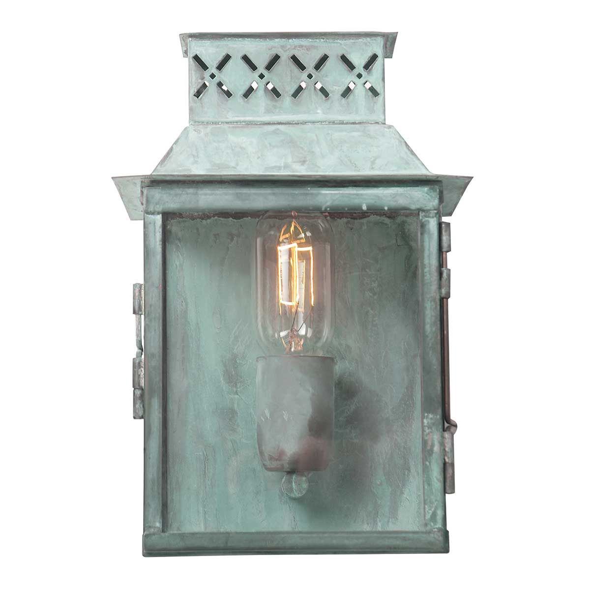Elstead Lambeth Palace Single Wall Lantern - Verdigris