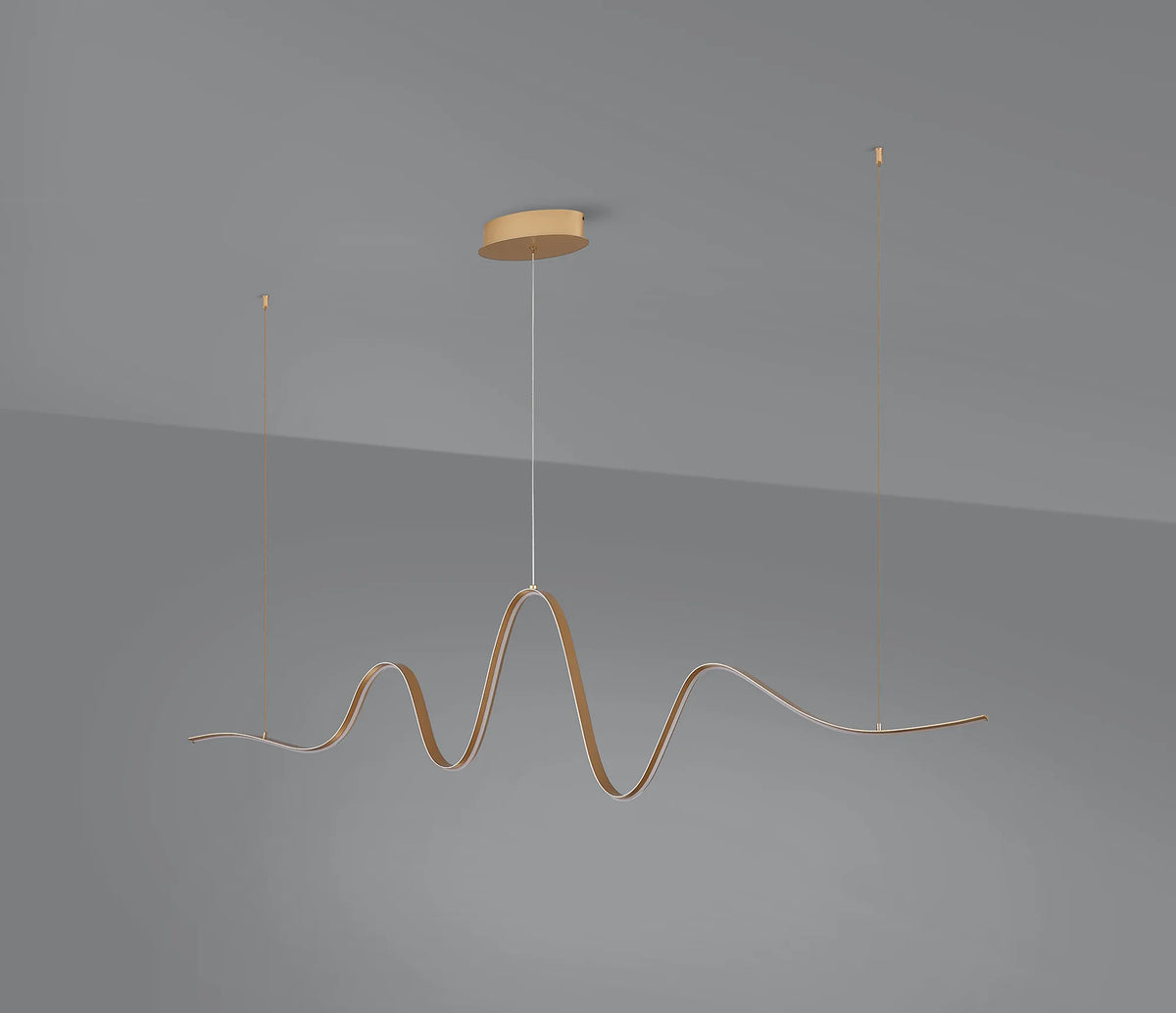 Fabula Laven Wave Pendant Light – 166.5 cm – Gold