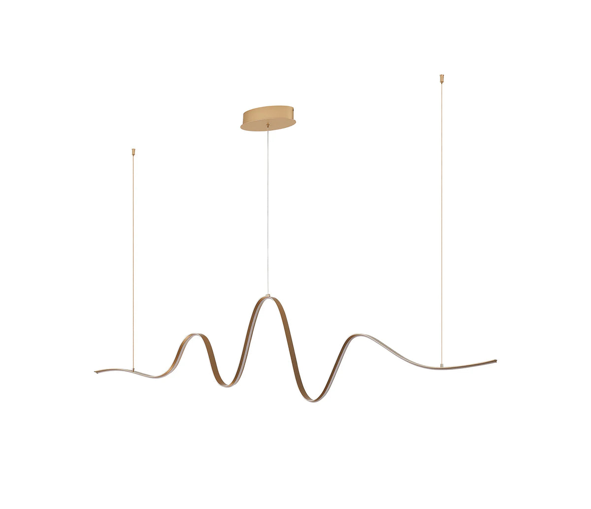 Fabula Laven Wave Pendant Light – 166.5 cm – Gold