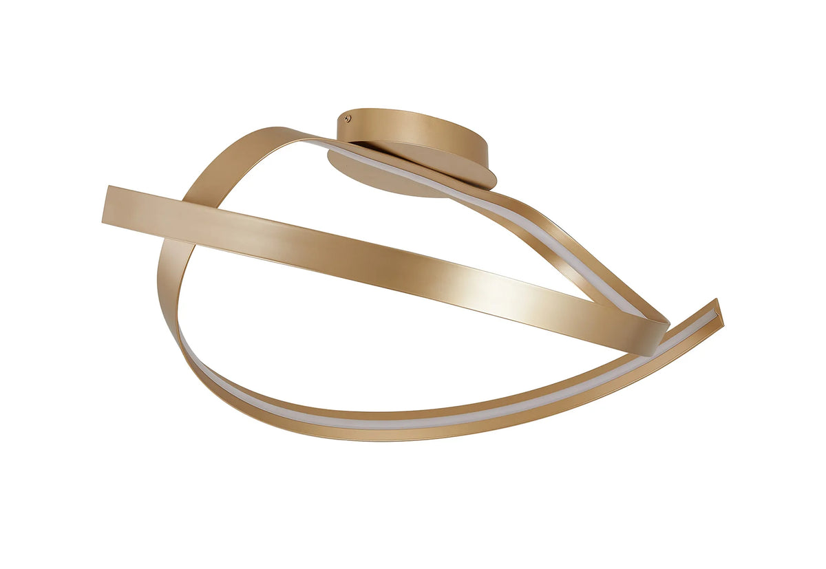 Fabula Laven Loop Semi Flush Ceiling Light – 58 cm – Gold