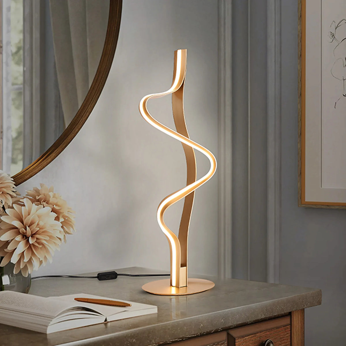 Fabula Laven Table Lamp – 20 cm – Gold