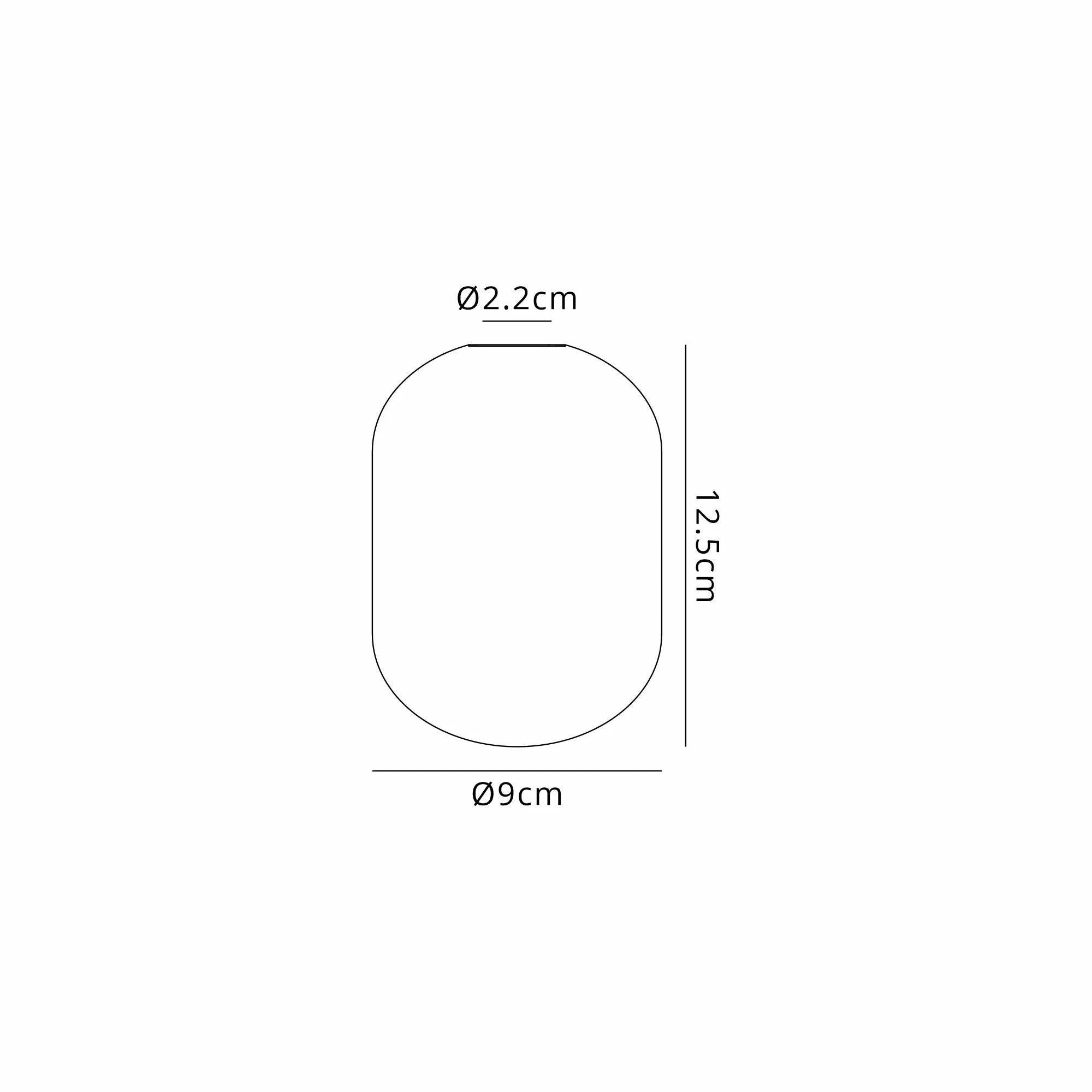 Dene 9x12.5cm Smooth Tubular Glass Shade (D) Smoke Plated