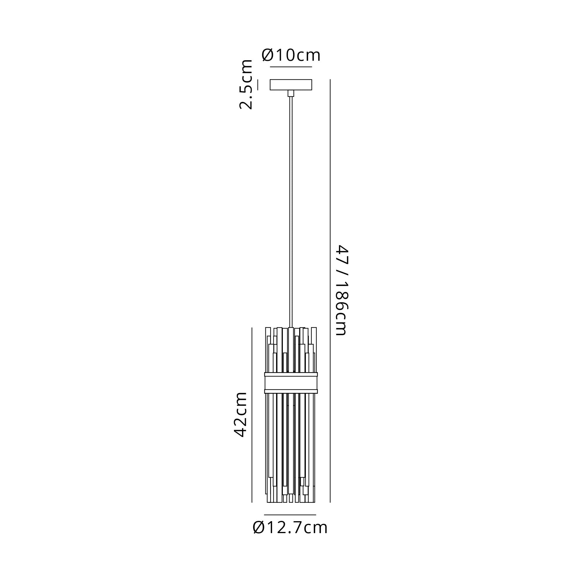 Portsea Single Pendant IP44 - Polished Nickel & Clear Glass