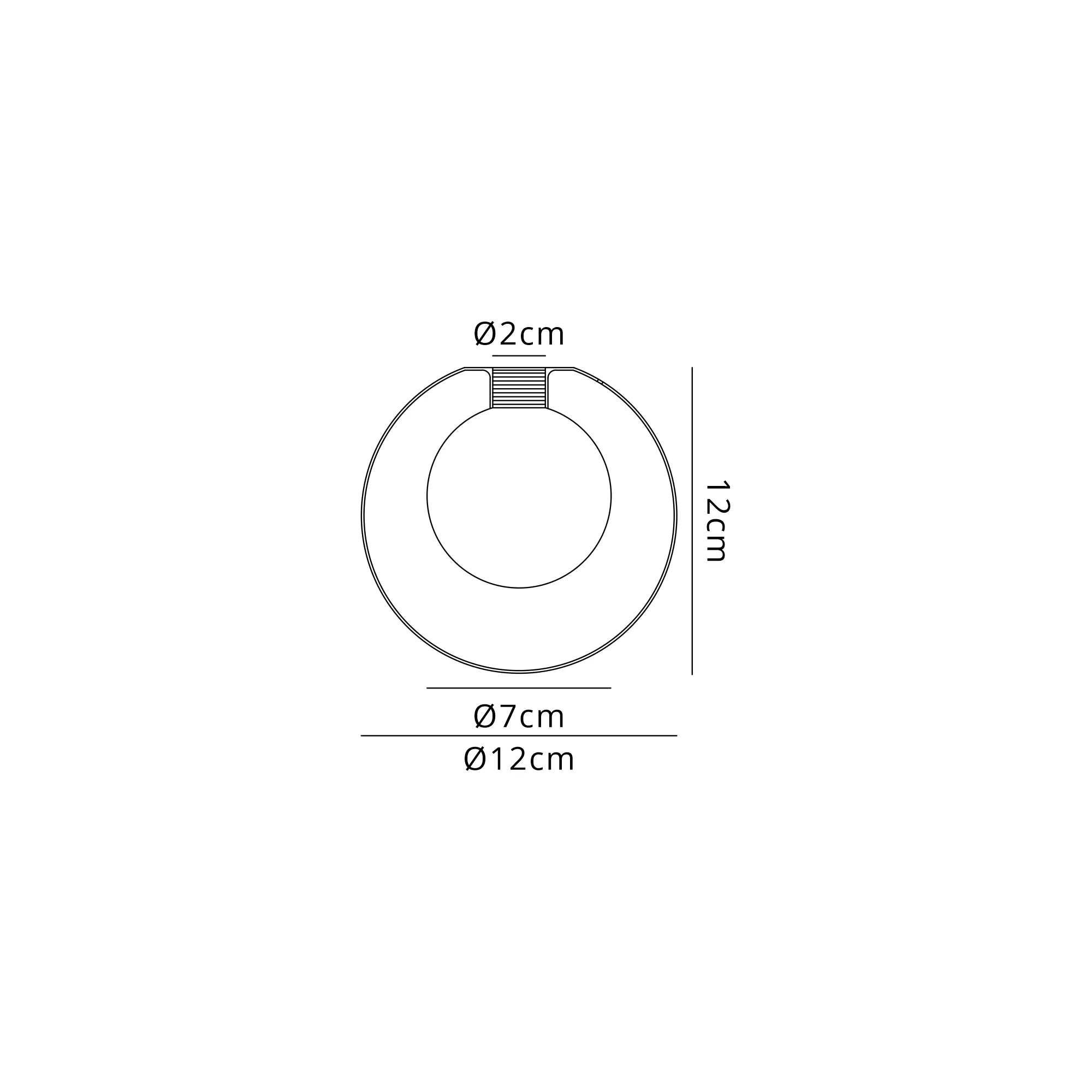 Bradley 12cm Round Clear with Inner Frosted Globe (A) Glass Shade