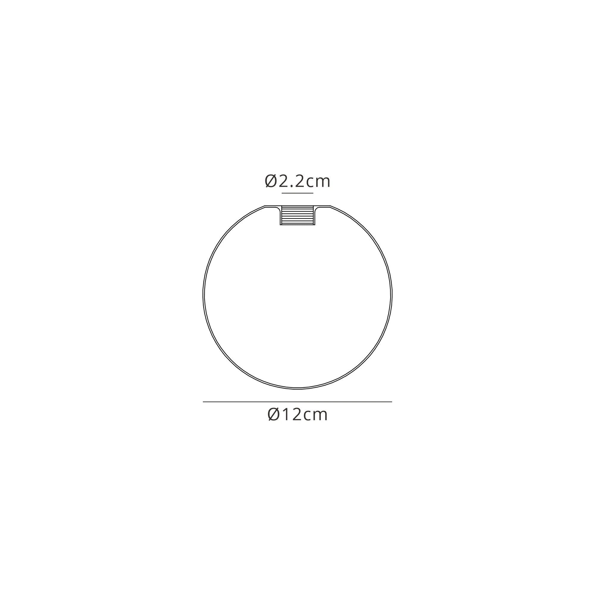 Bradley 12cm Round (B) Opal Glass Shade