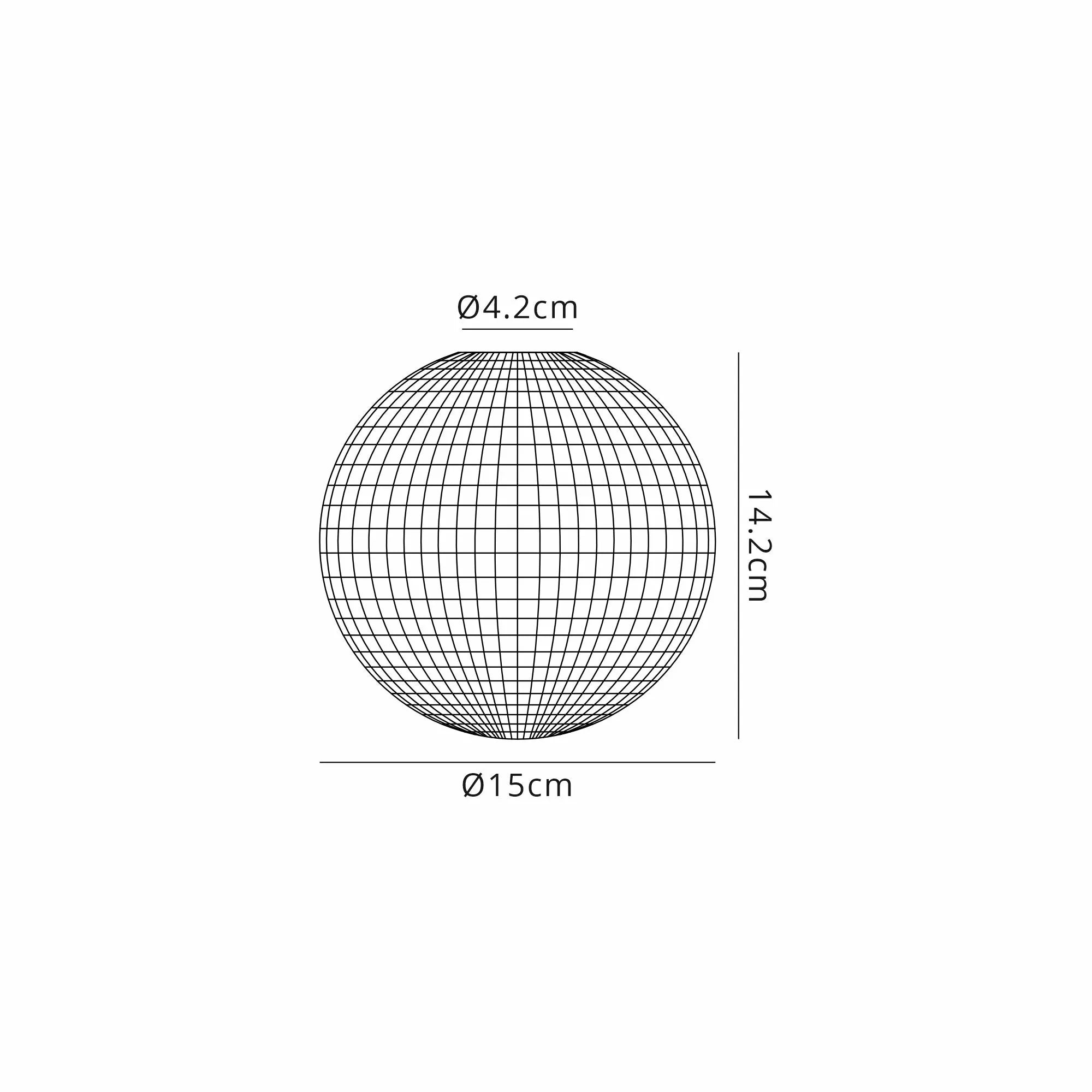 Sycamore 15cm Round Textured Diamond Pattern Glass Shade - Clear