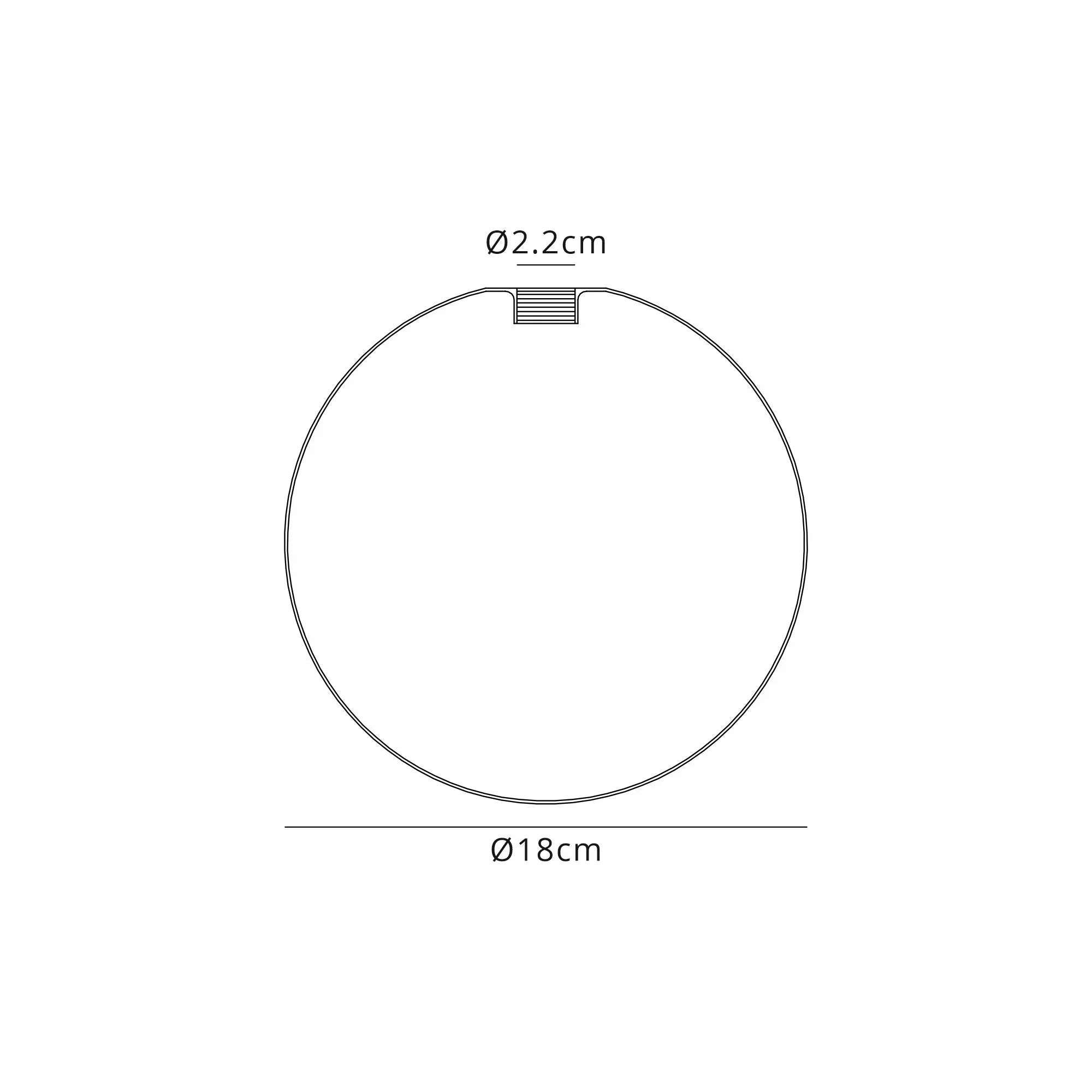 Deacon 18cm Round Chrome Plated Glass