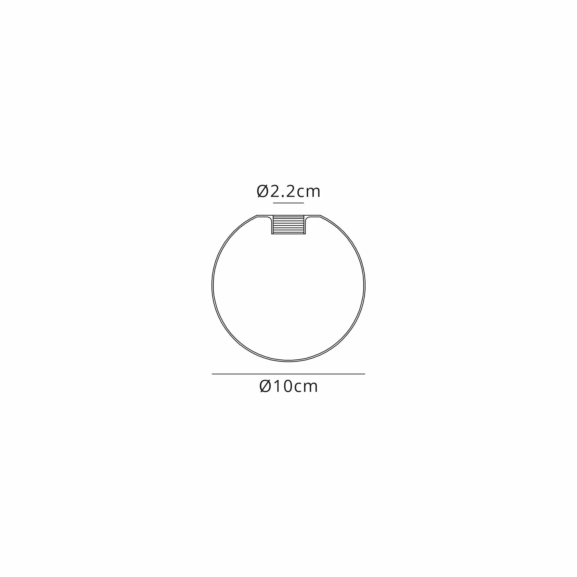 Deacon 10cm Round Opal Glass