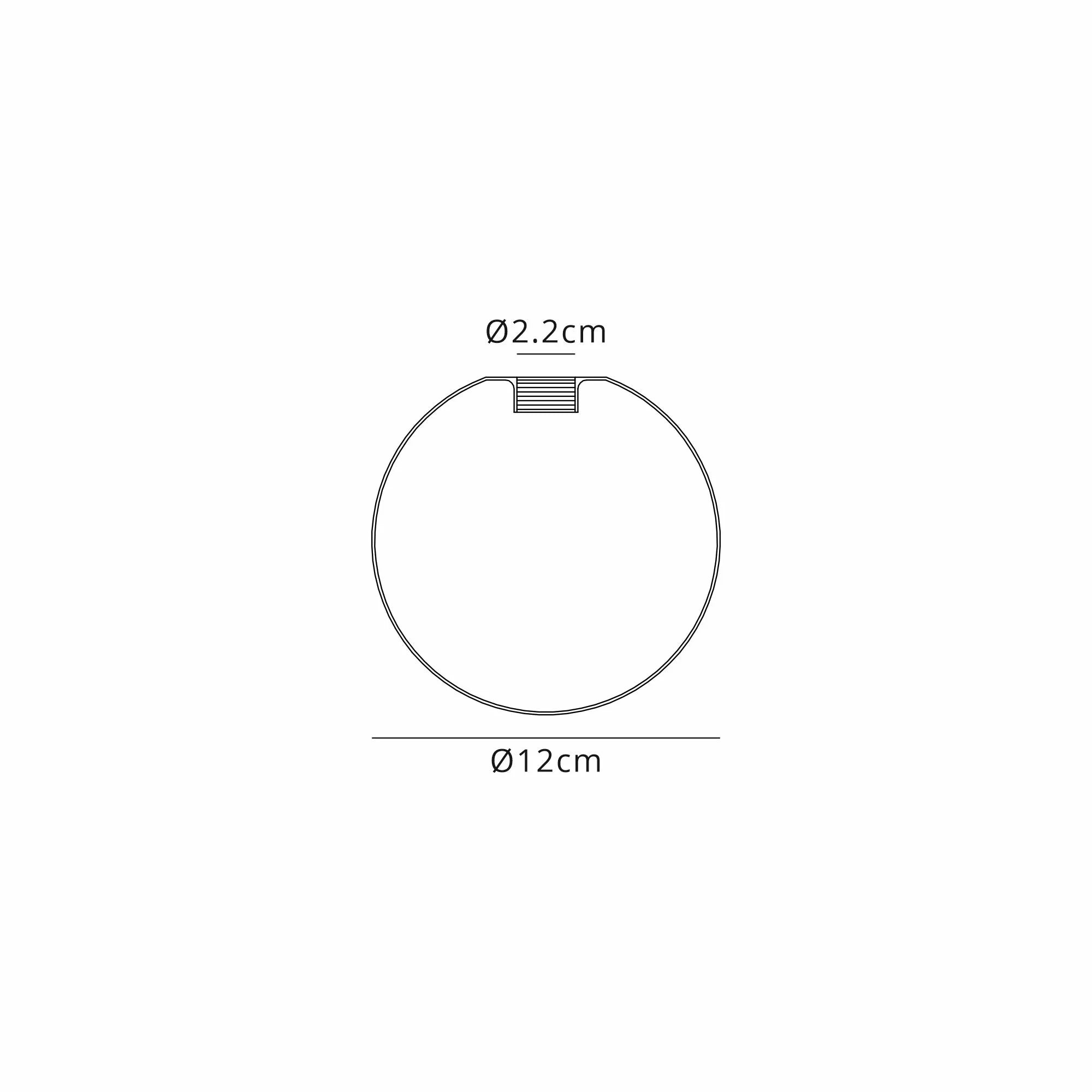Deacon 12cm Round Smoke Plated Glass