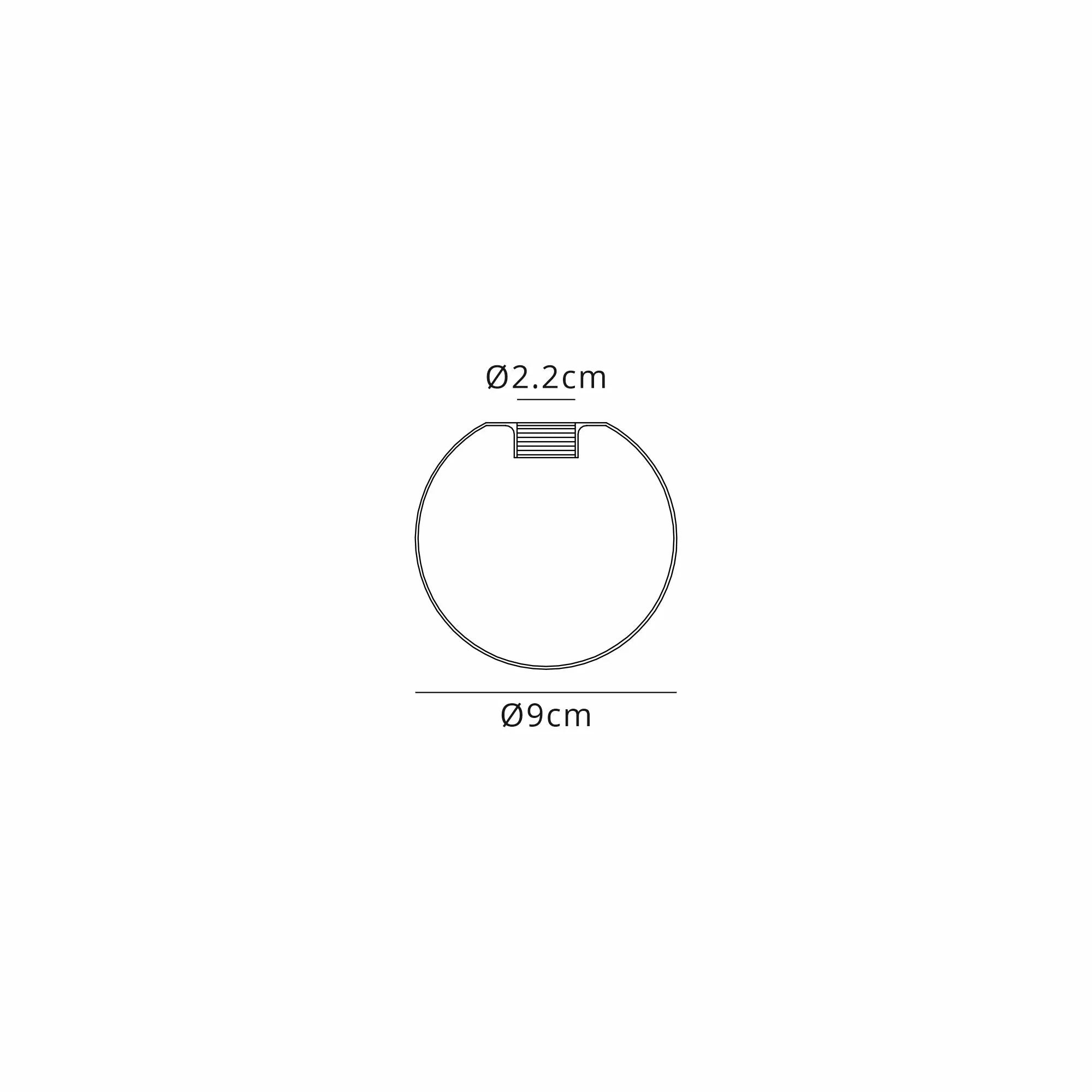Deacon 9cm Round Smoke Plated Glass