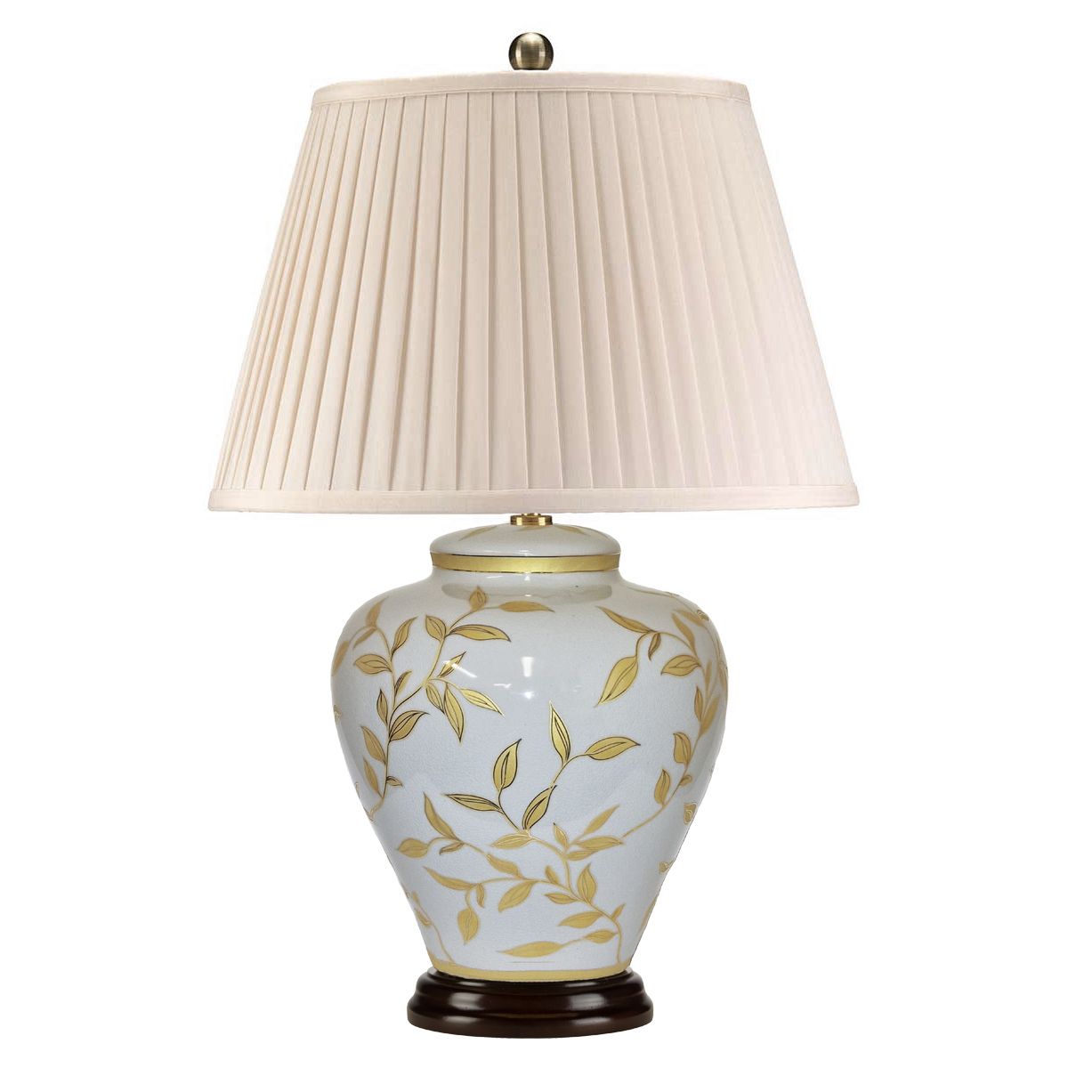 Elstead Leaves Single Table Lamp - Brown & Gold
