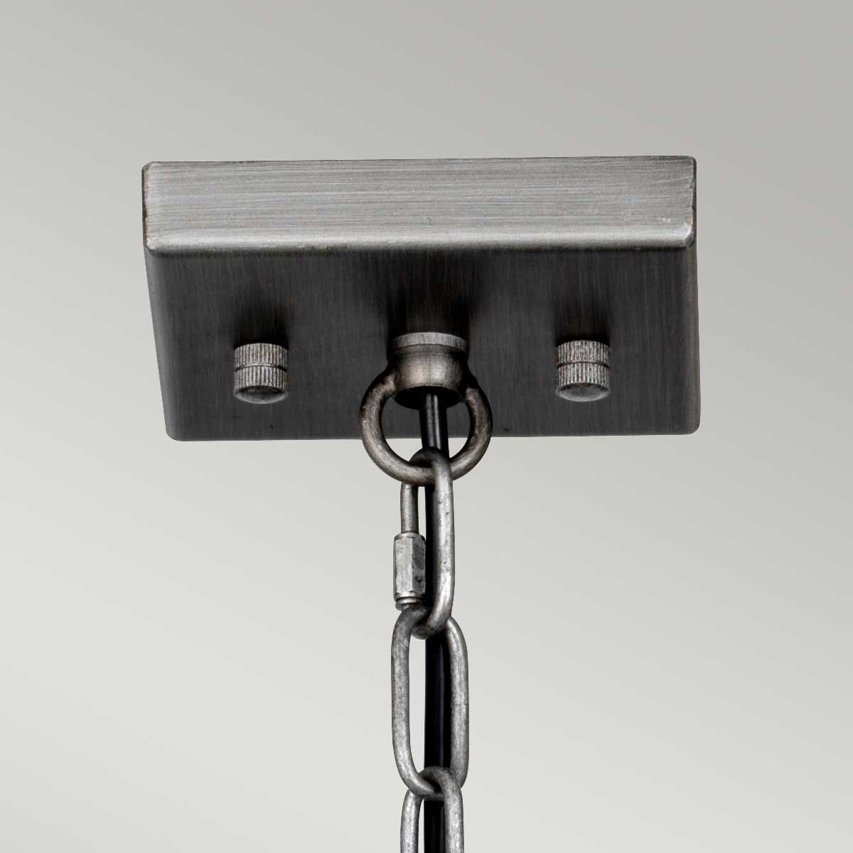 Elstead Louvre 4 Light Pendant - Painted Gunmetal