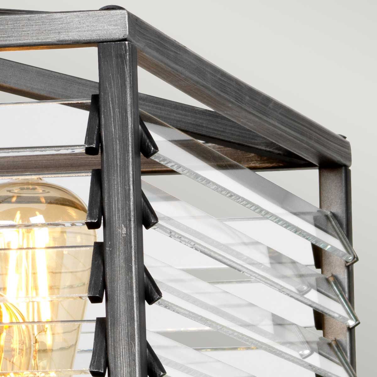 Elstead Louvre 6 Light Pendant - Painted Gunmetal