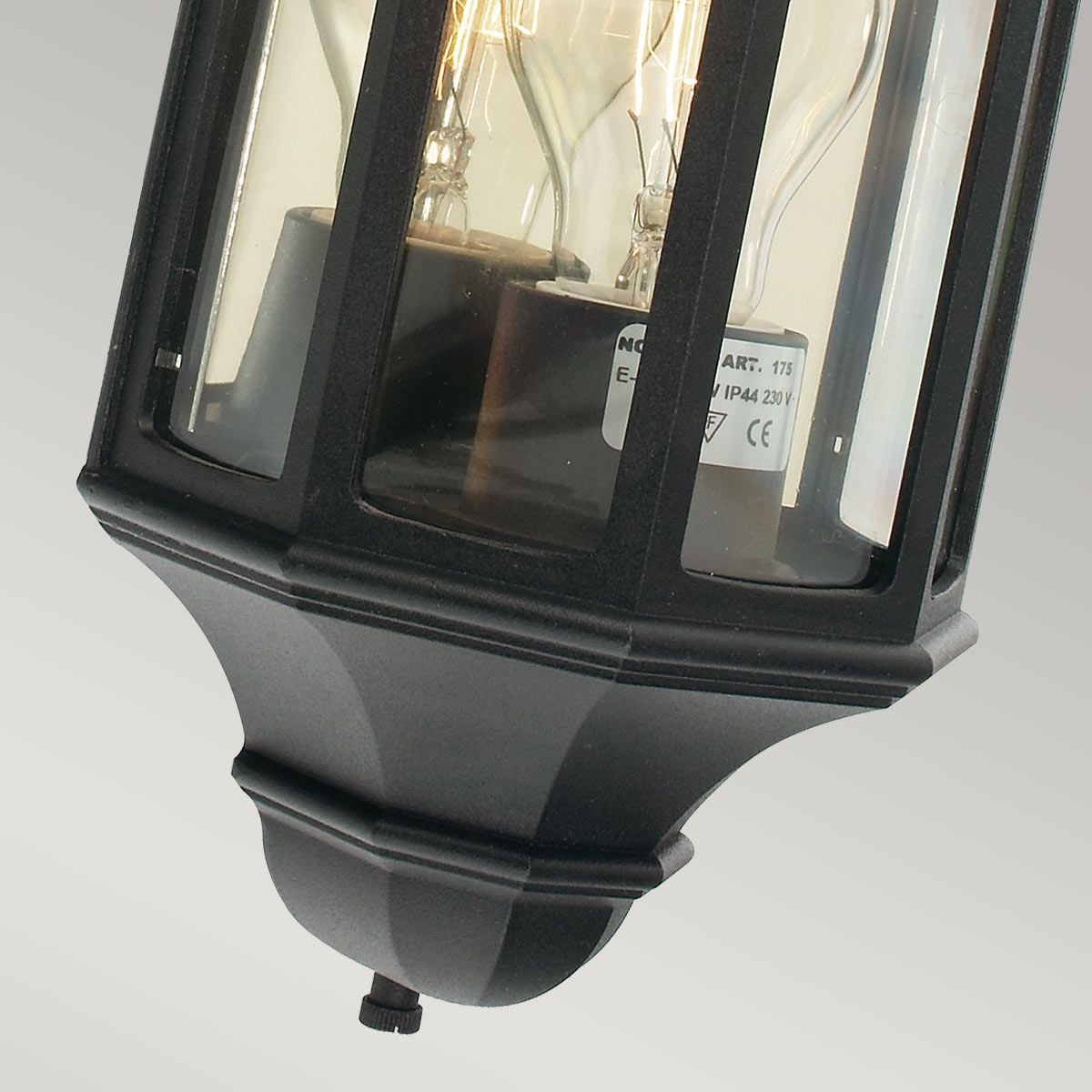 Norlys Malaga Mini Single Wall Lantern - Black