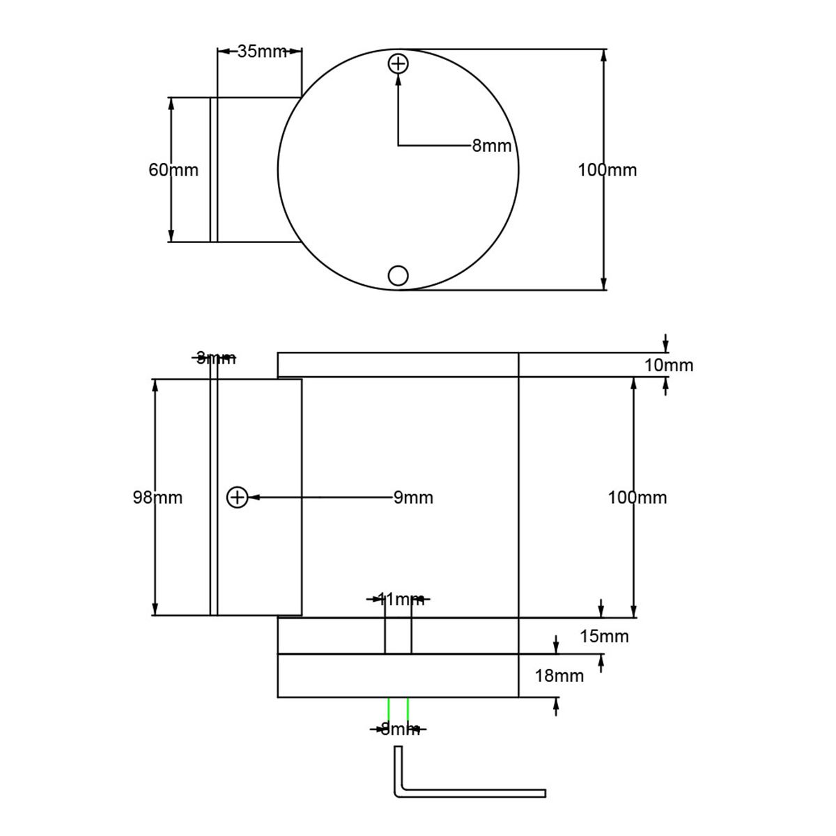 Elstead Magnus Single Wall Light - Graphite