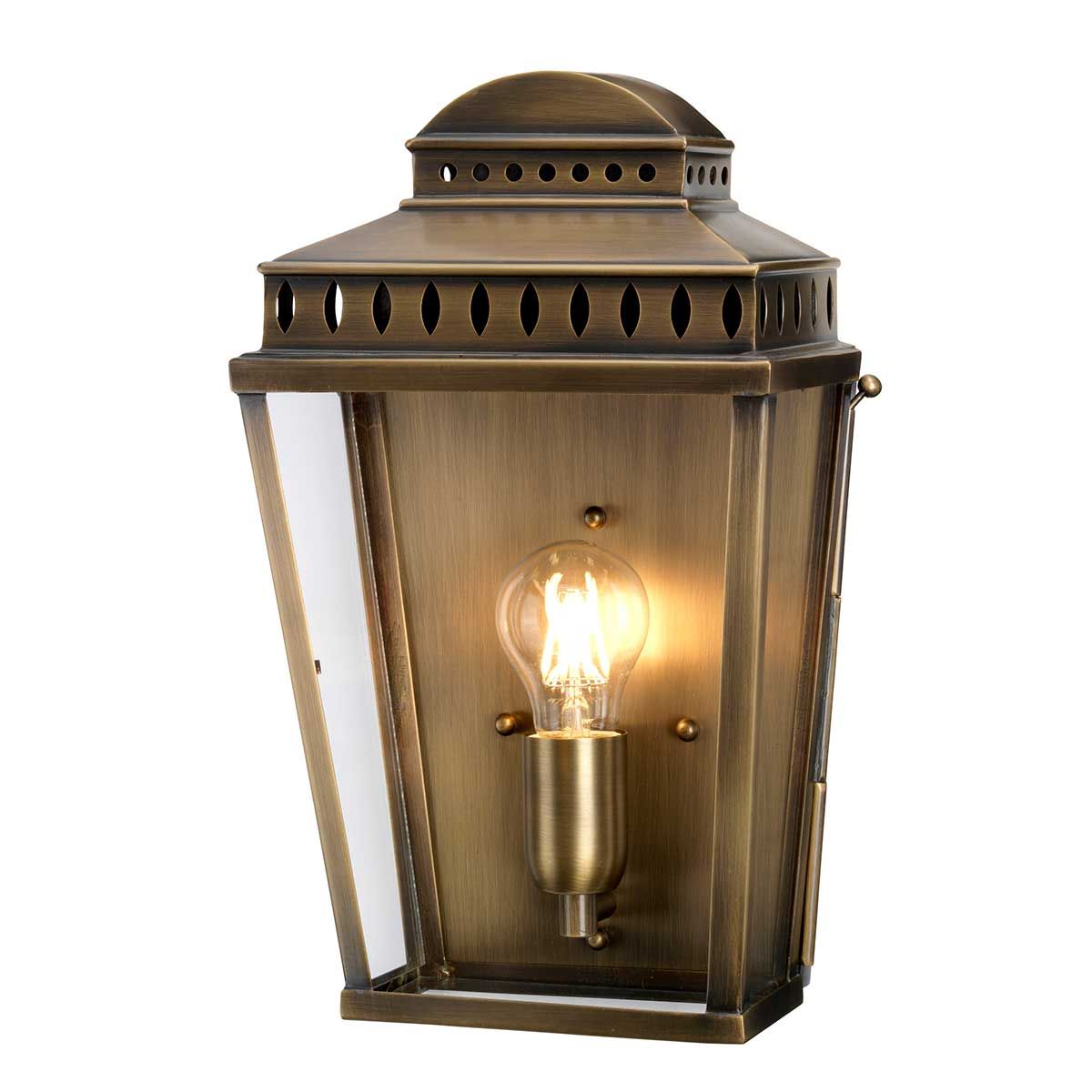 Elstead Mansion House Single Wall Lantern - Aged Brass