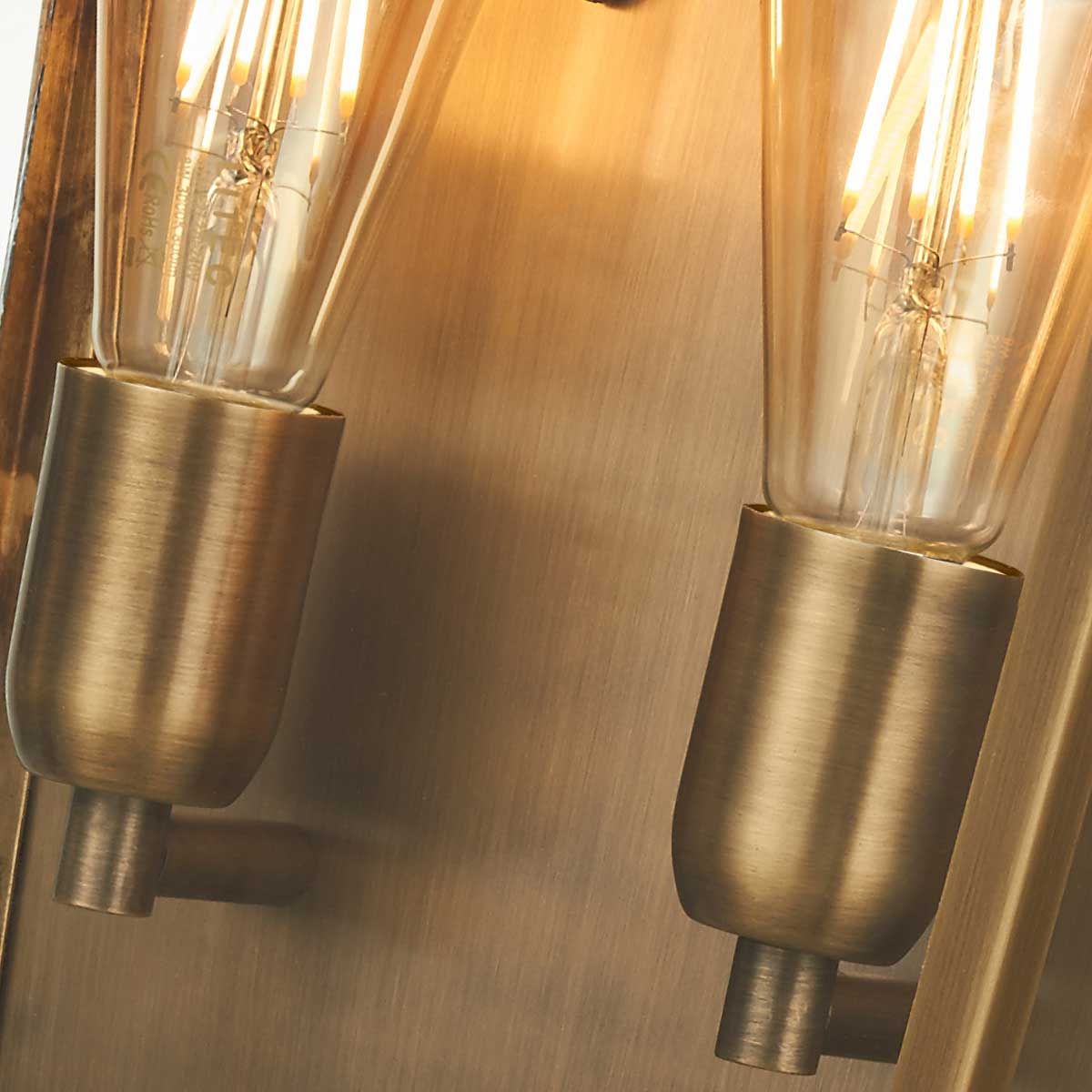 Elstead Mansion House 2 Light Large Wall Lantern - Aged Brass