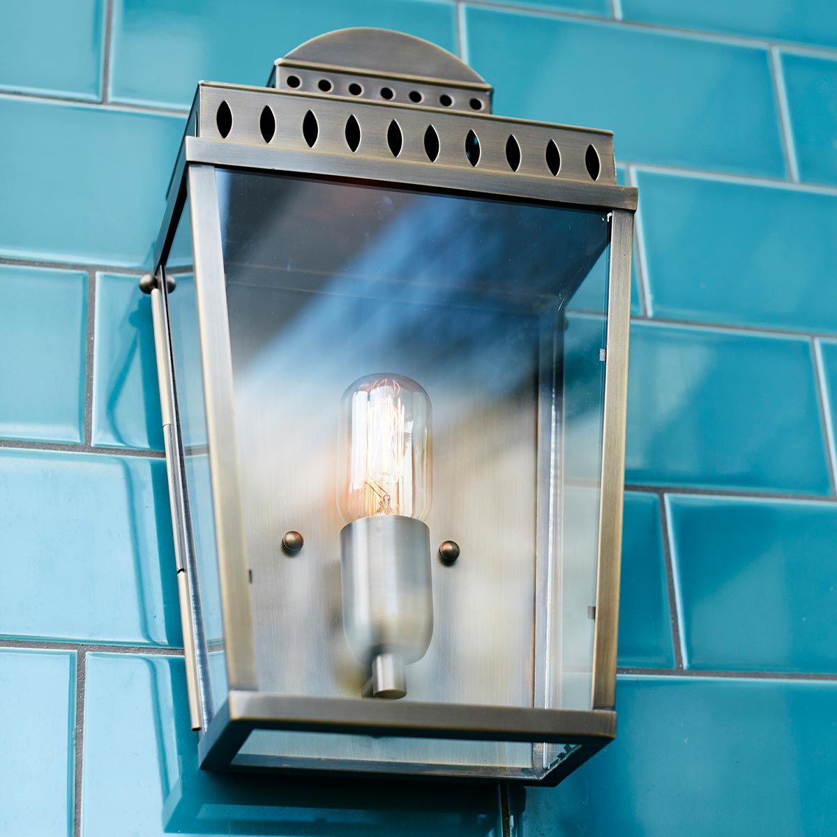 Elstead Mansion House Single Wall Lantern - Polished Nickel