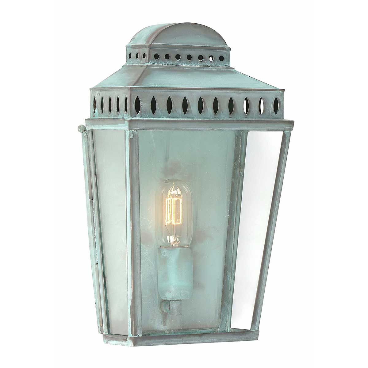 Elstead Mansion House Single Wall Lantern - Verdigris