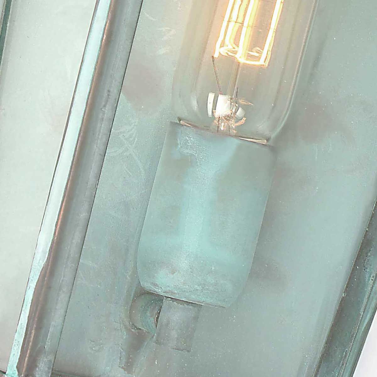 Elstead Mansion House Single Wall Lantern - Verdigris