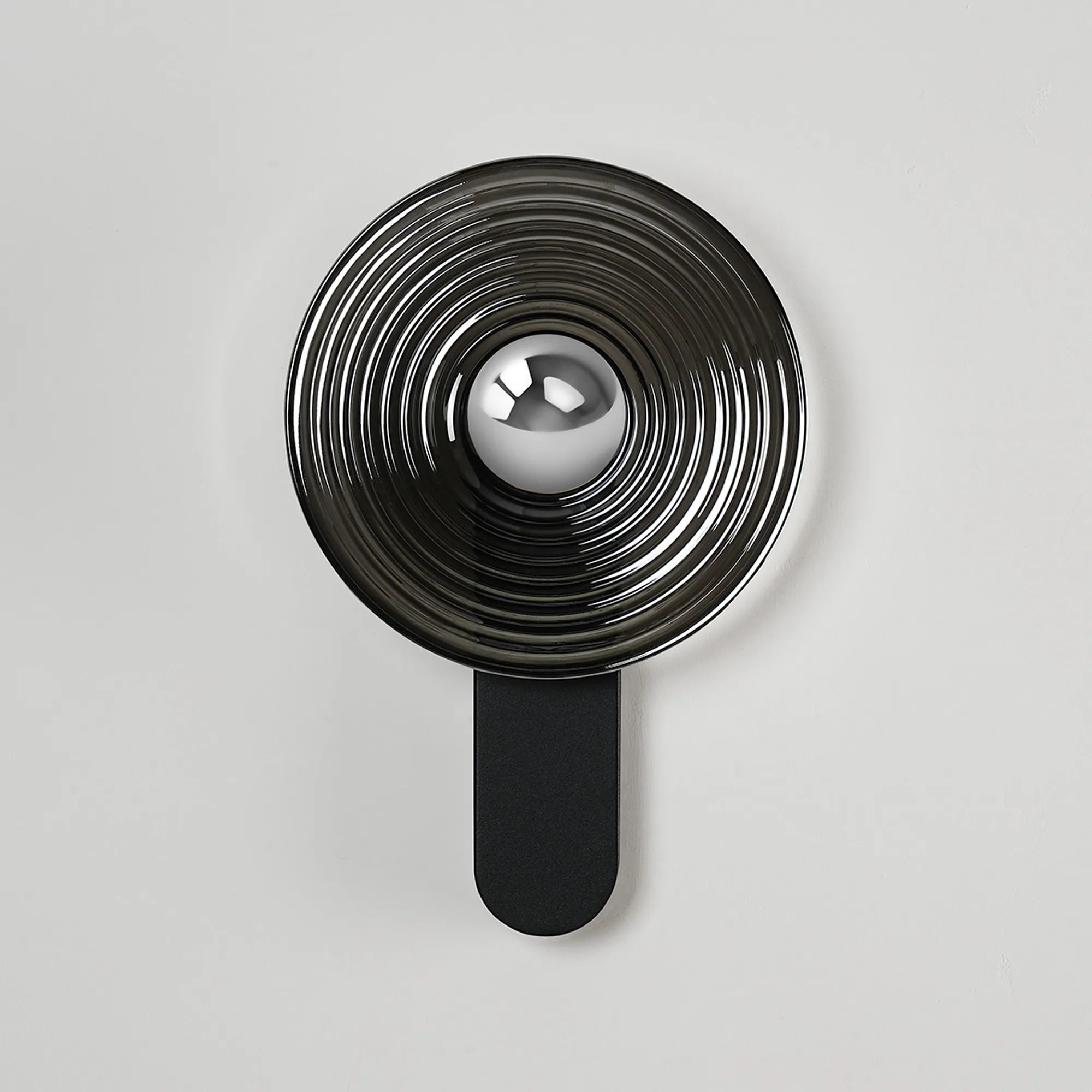 Milton Wall Lamp - Satin Black & Smoke & Chrome