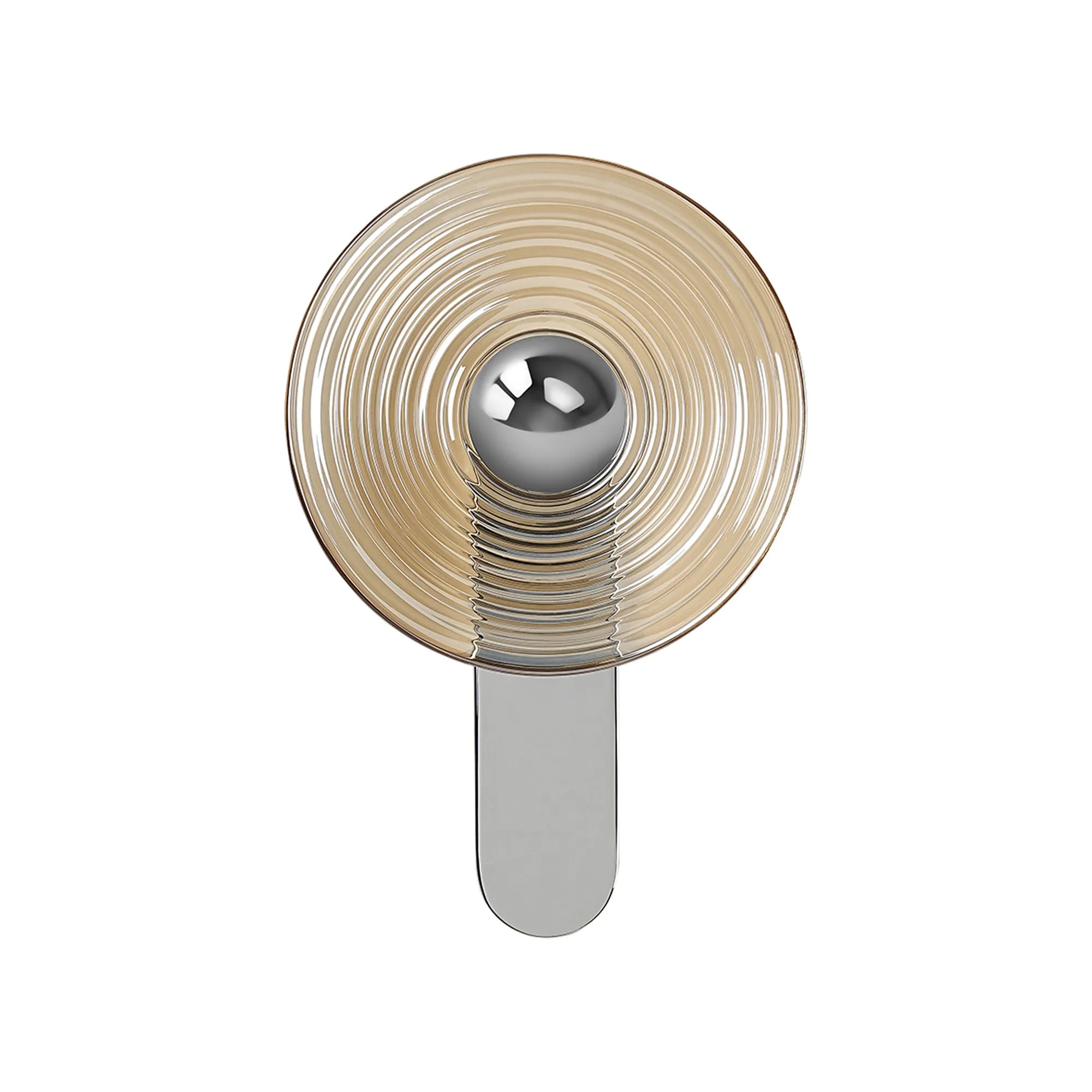 Milton Wall Lamp - Chrome & Amber