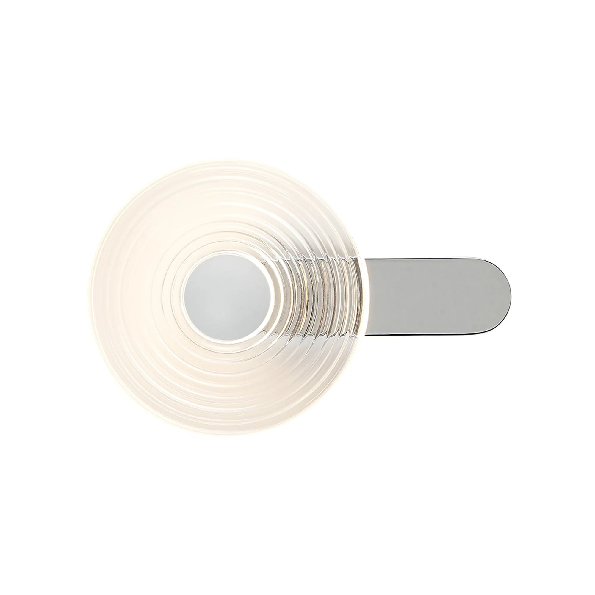 Milton Wall Lamp - Chrome & Clear & Satin White