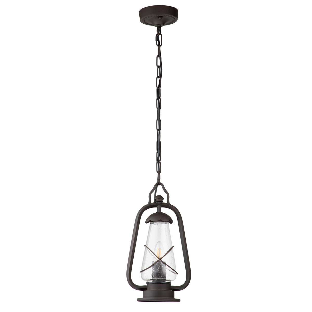 Elstead Miners Single Chain Lantern - Old Bronze