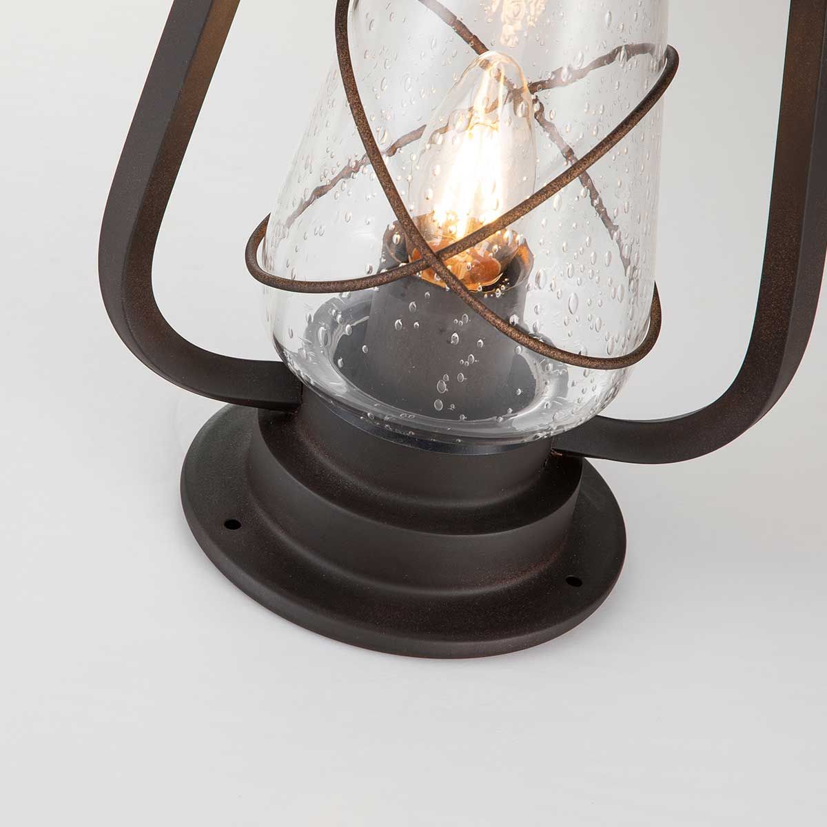 Elstead Miners Single Pedestal Lantern - Old Bronze