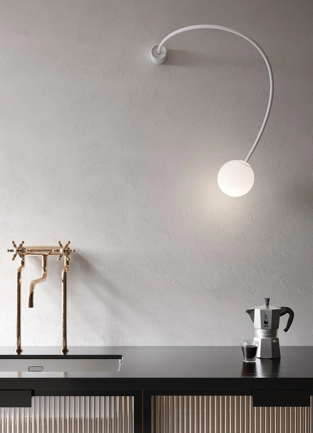 Karman Moony Wall Lamp - Matt White