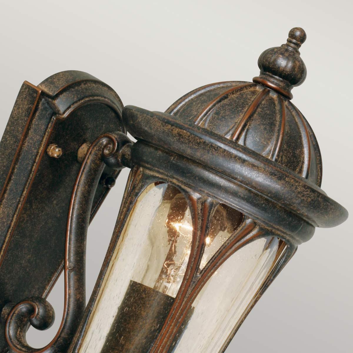 Elstead New England Single Small Wall Lantern - Weathered Bronze