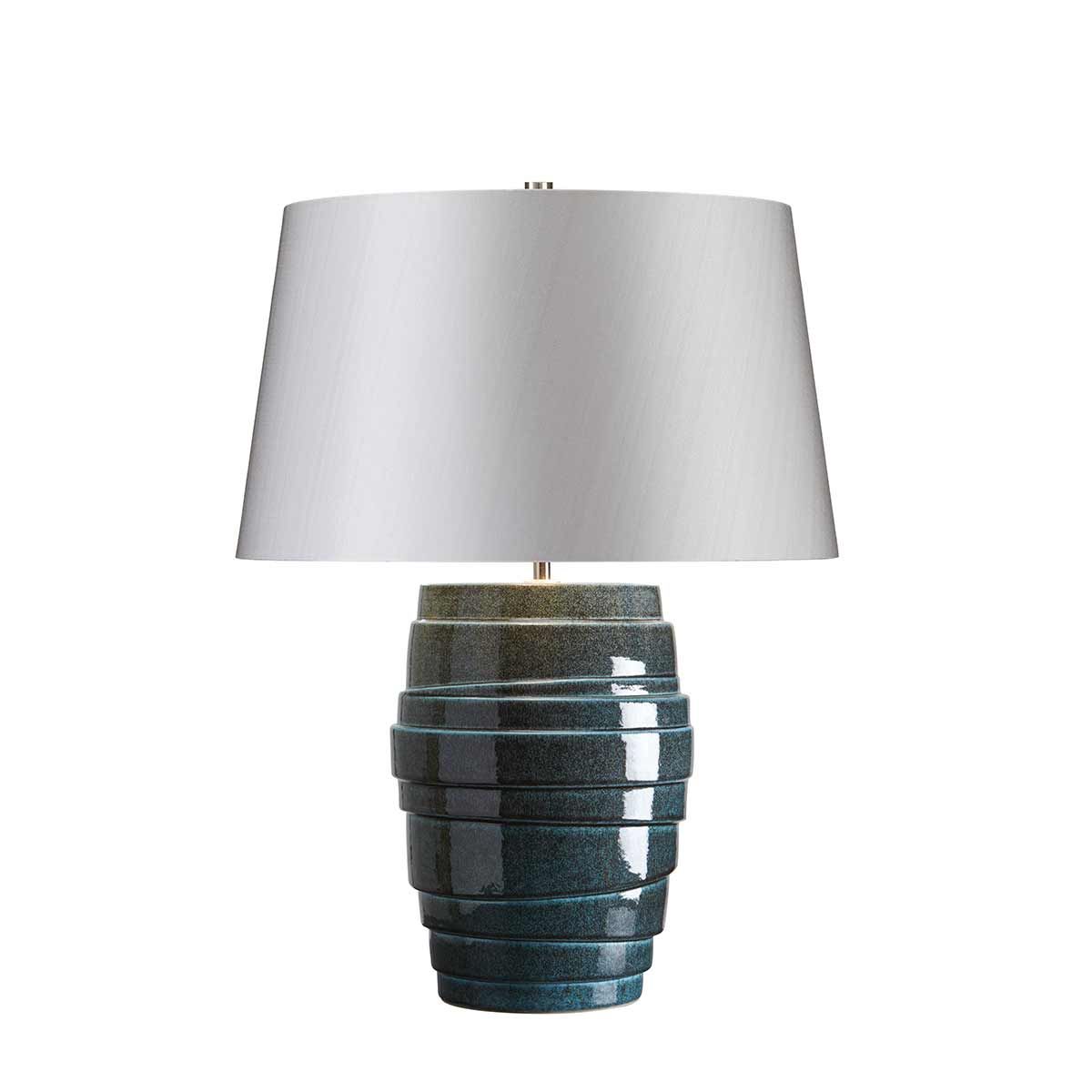 Elstead Neptune Single Table Lamp - Blue Glaze