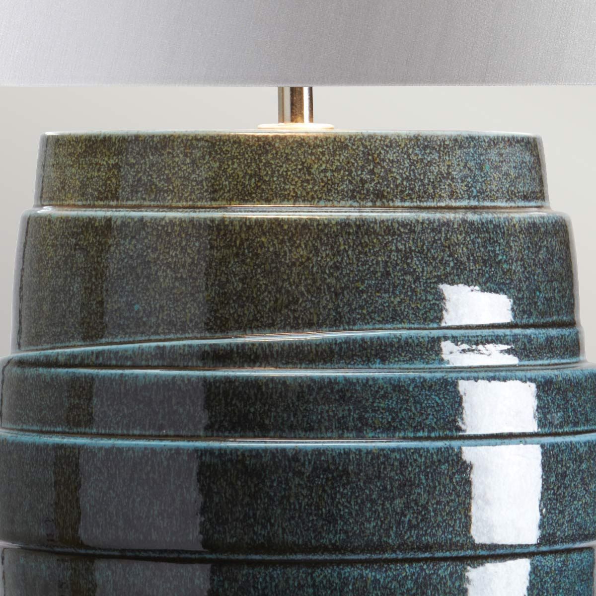 Elstead Neptune Single Table Lamp - Blue Glaze
