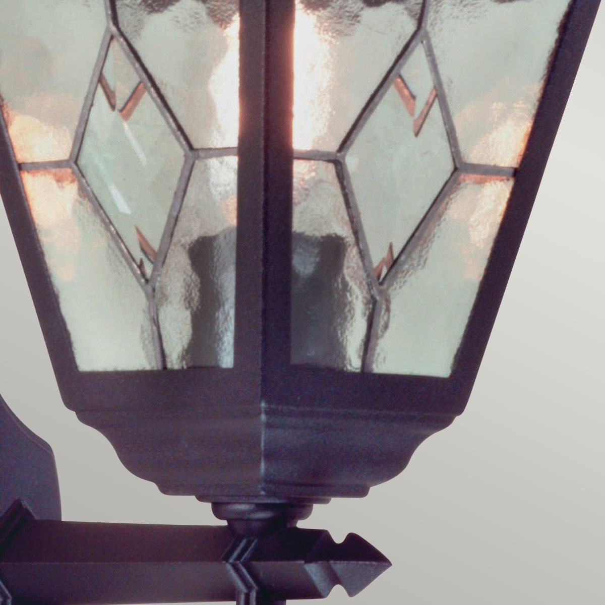 Elstead Norfolk Single Up Wall Lantern - Black