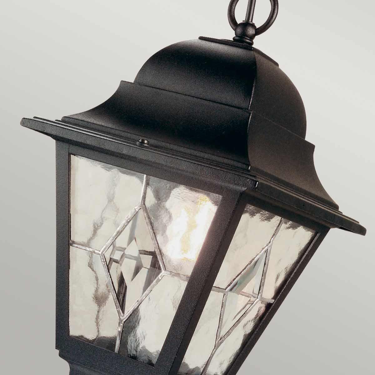 Elstead Norfolk Single Chain Lantern - Black