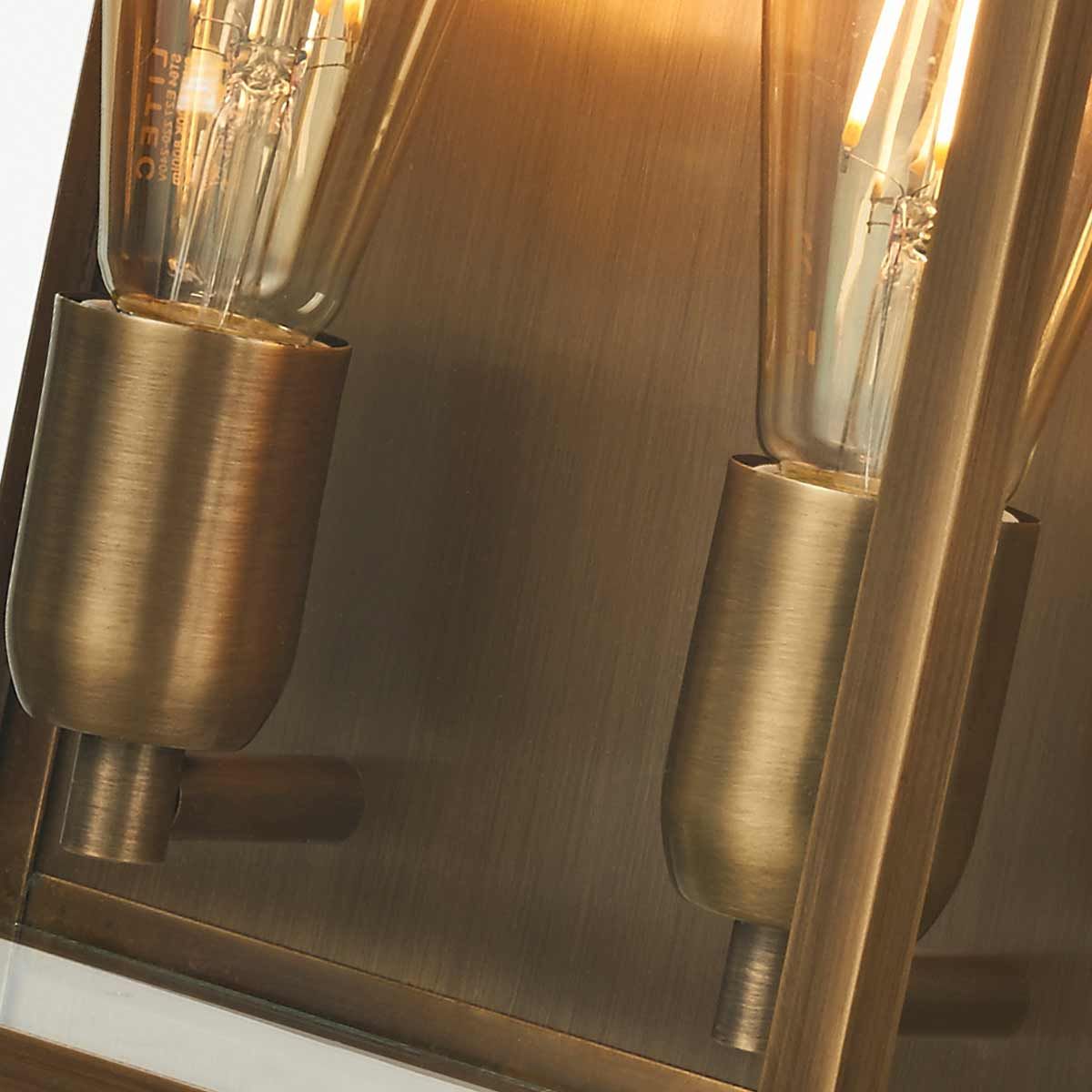 Elstead Old Bailey 2 Light Large Wall Lantern - Aged Brass