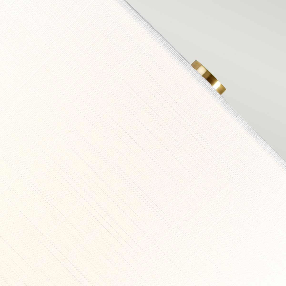 Elstead Orb Single Table Lamp - Aged Brass & White Shade