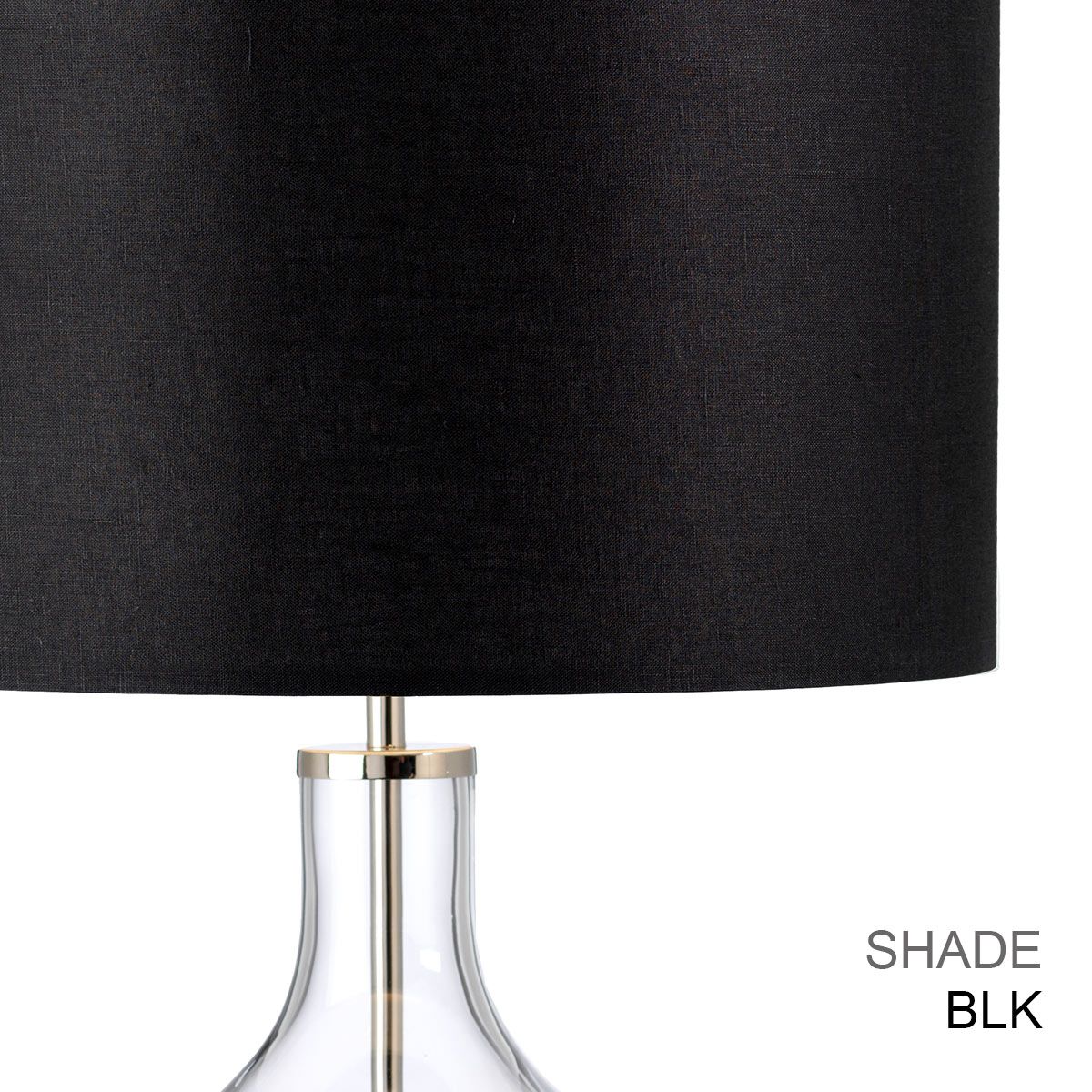 Elstead Orb Single Table Lamp - Polished Nickel & Black Shade