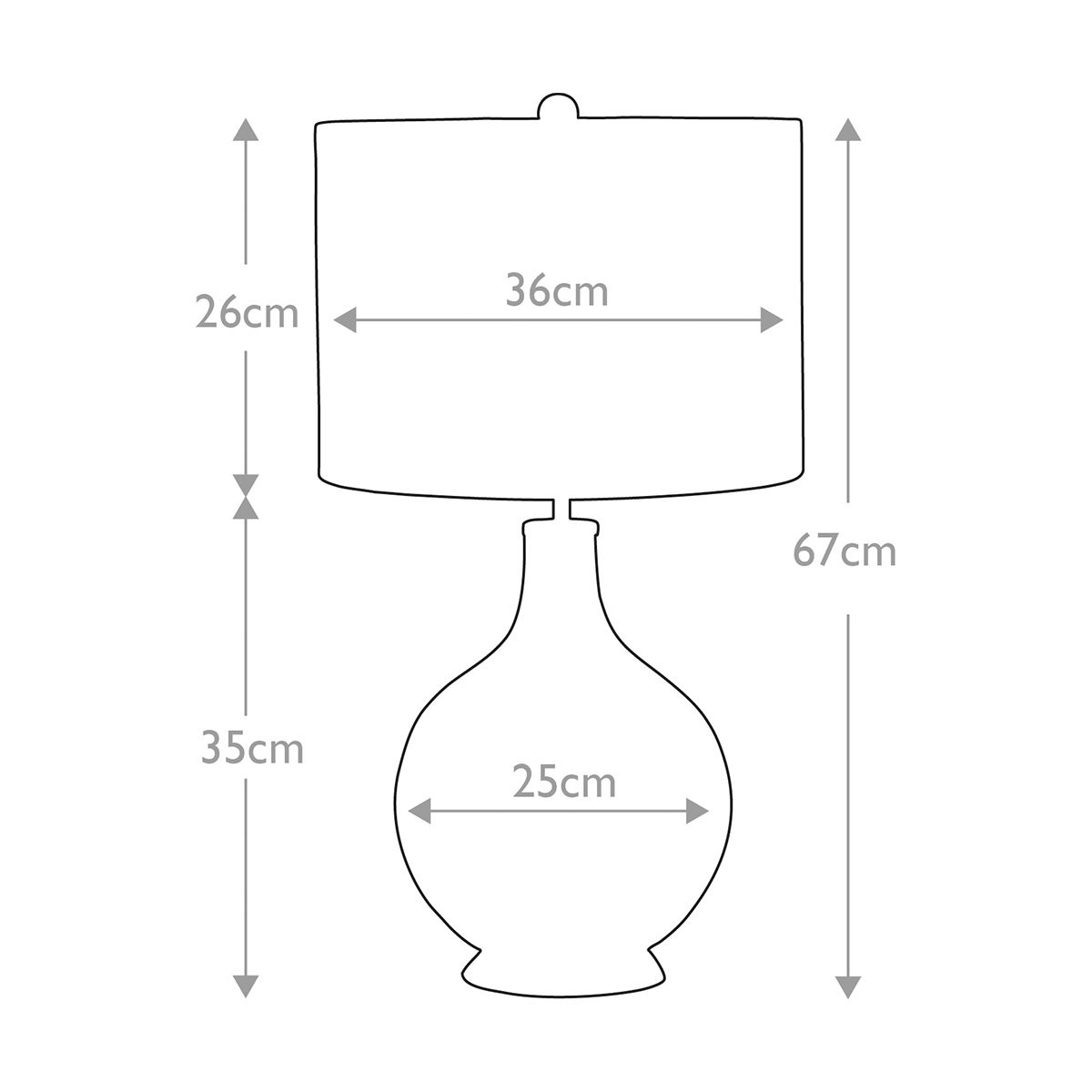 Elstead Orb Single Table Lamp - Polished Nickel & White Shade