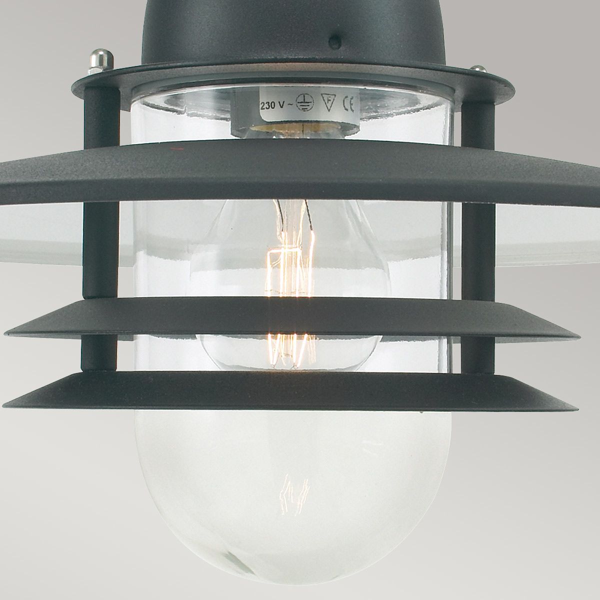 Norlys Oslo Single Chain Lantern - Black