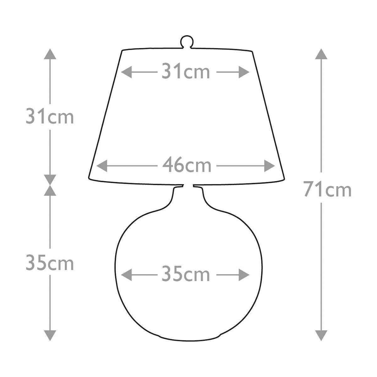 Elstead Ottoman Single Table Lamp - Bronze